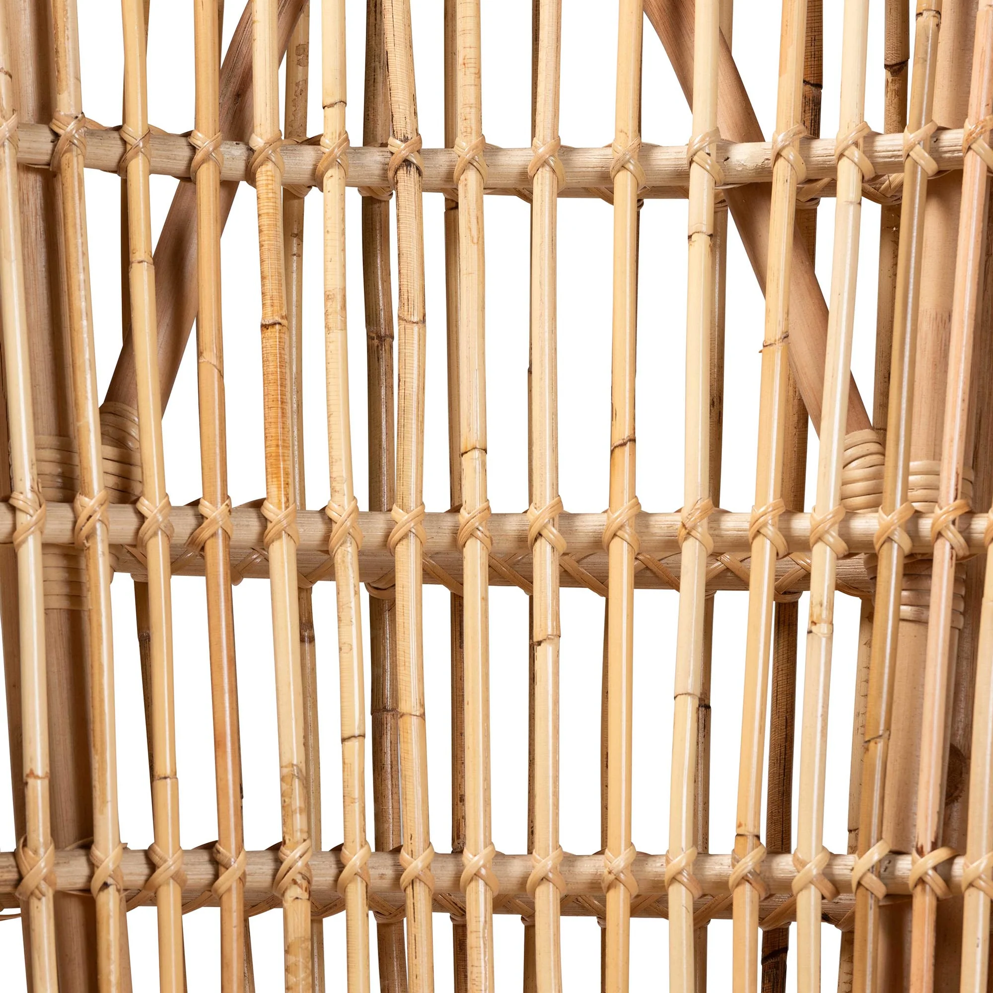Baxton Studio bali & pari Nagoya Modern Bohemian Natural Rattan Tall Lounge Chair - Image 10