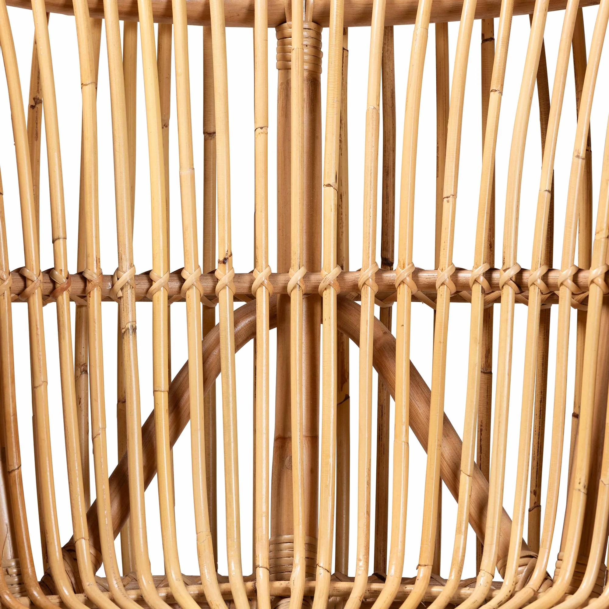 Baxton Studio bali & pari Nagoya Modern Bohemian Natural Rattan Wide Seat Lounge Chair - Image 10