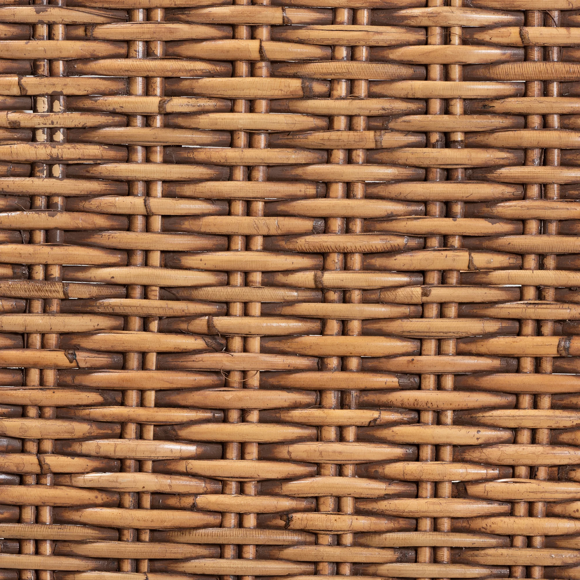 Baxton Studio bali & pari Neola Modern Bohemian Natural Rattan 2-Piece Dining Chair Set - Image 9