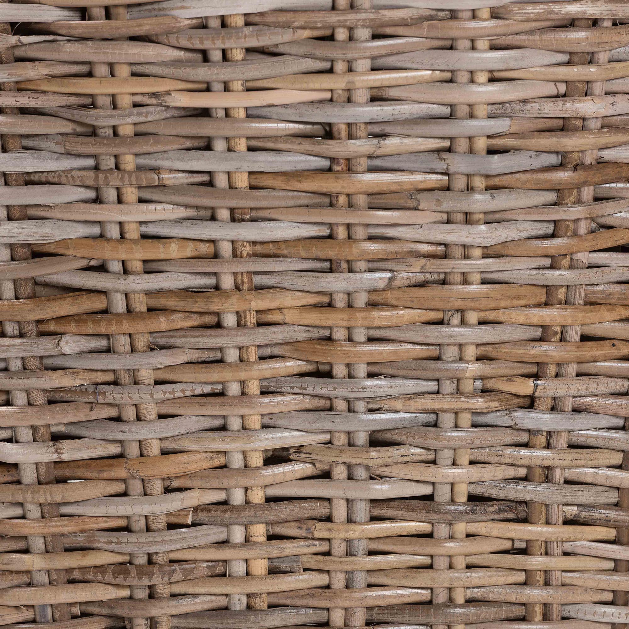 Baxton Studio bali & pari Niesha Bohemian Grey Natural Kubu Rattan and Mahogany Wood Dining Chair - Image 8