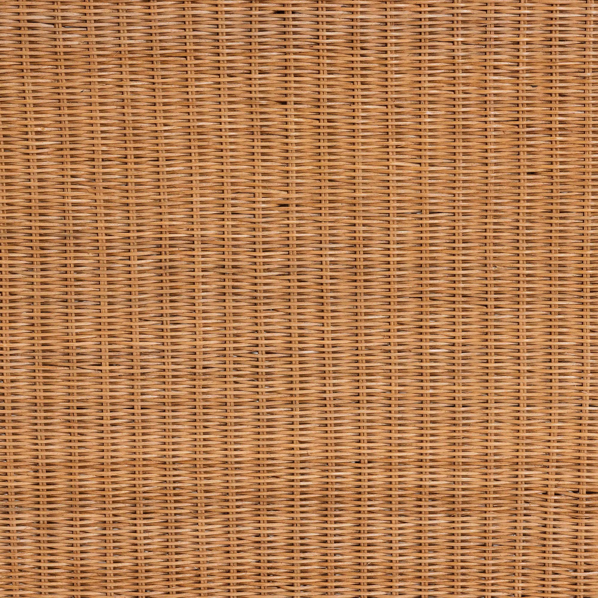 Baxton Studio bali & pari Palm Bohemian Honey Scallop Rattan Console Table - Image 7