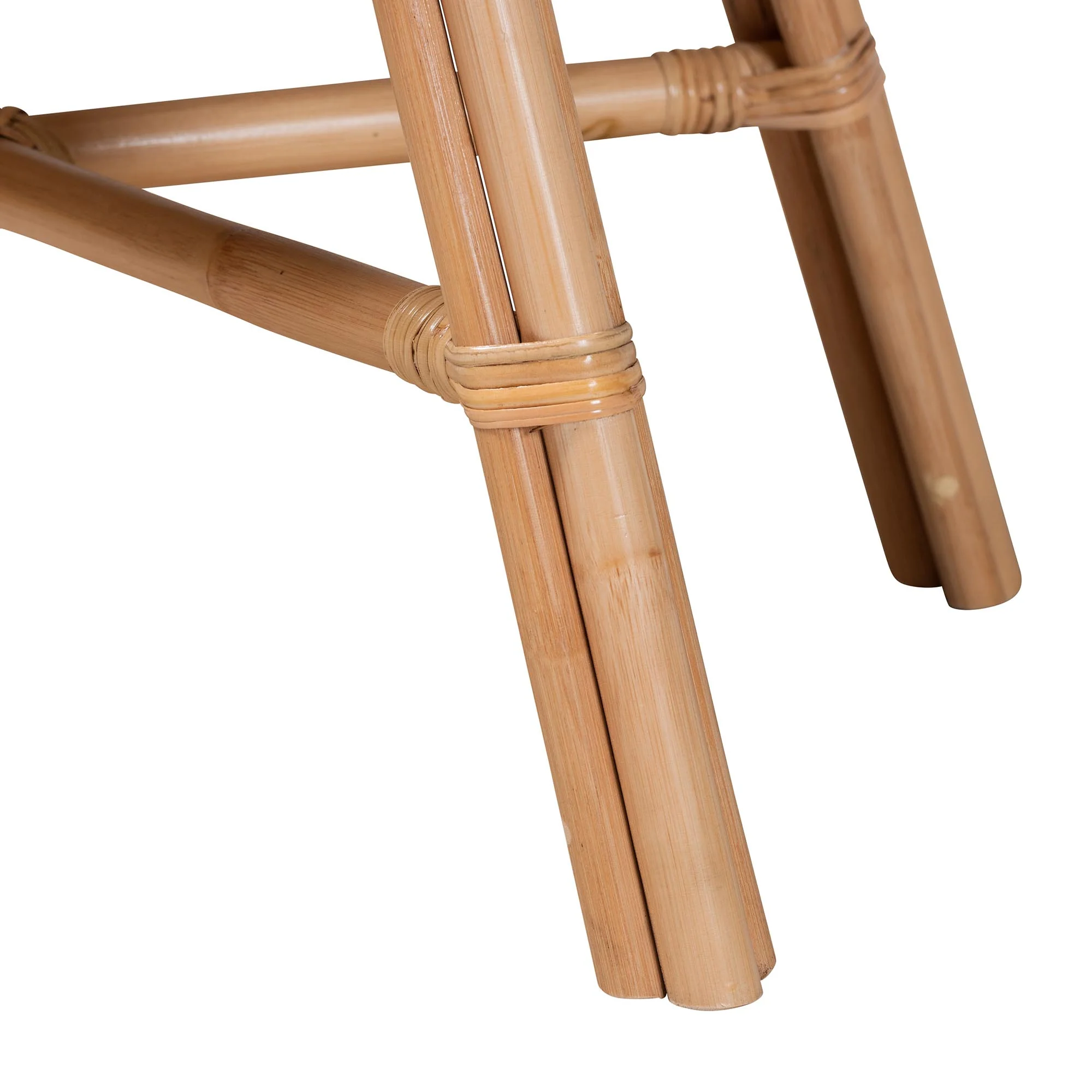 Baxton Studio bali & pari Panchali Modern Bohemian Natural Brown Rattan Nightstand - Image 7