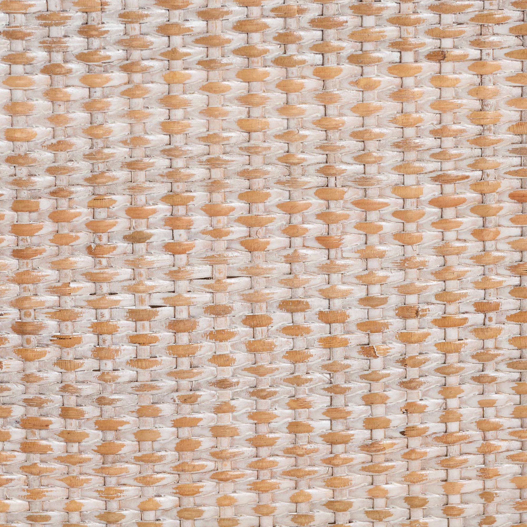 Baxton Studio bali & pari Papua Modern Bohemian Antique White Washed Rattan and Mahogany Wood Dining Chair - Image 8