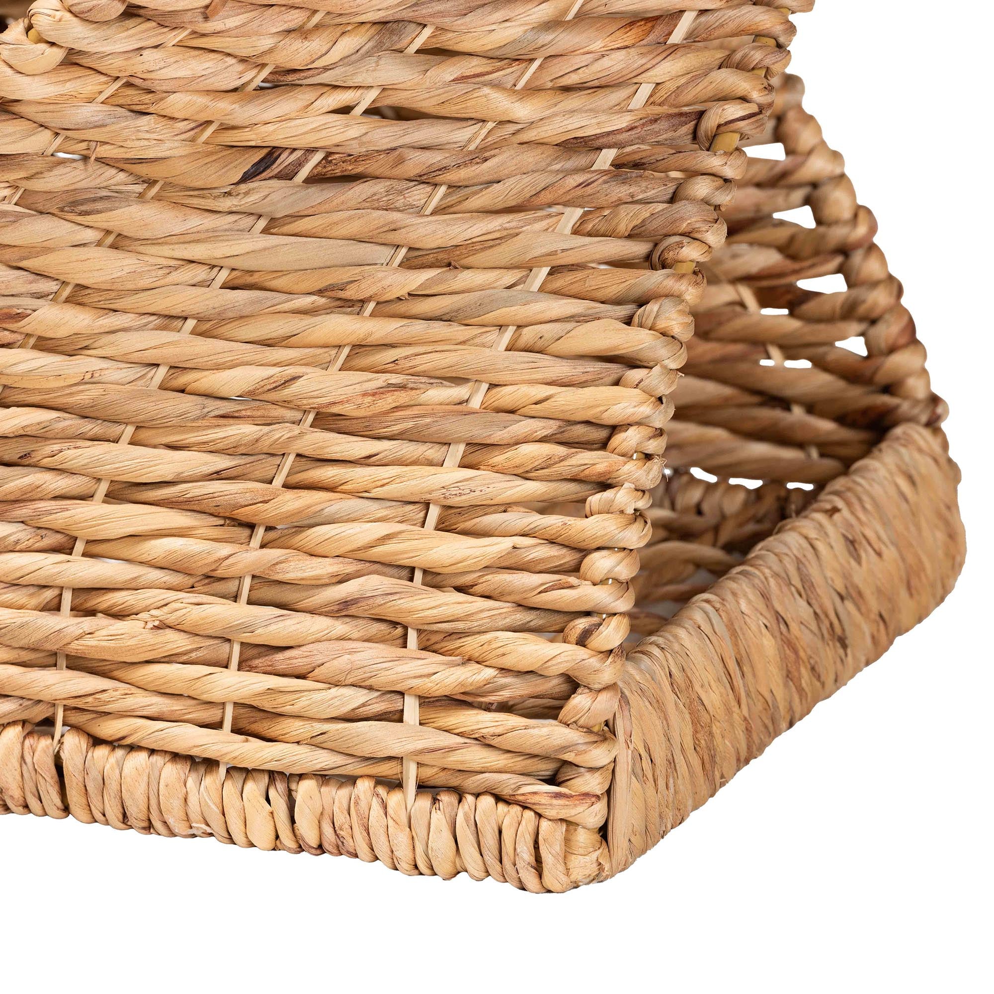 Baxton Studio bali & pari Pelleas Modern Bohemian Natural Brown Seagrass and Wood End Table - Image 5