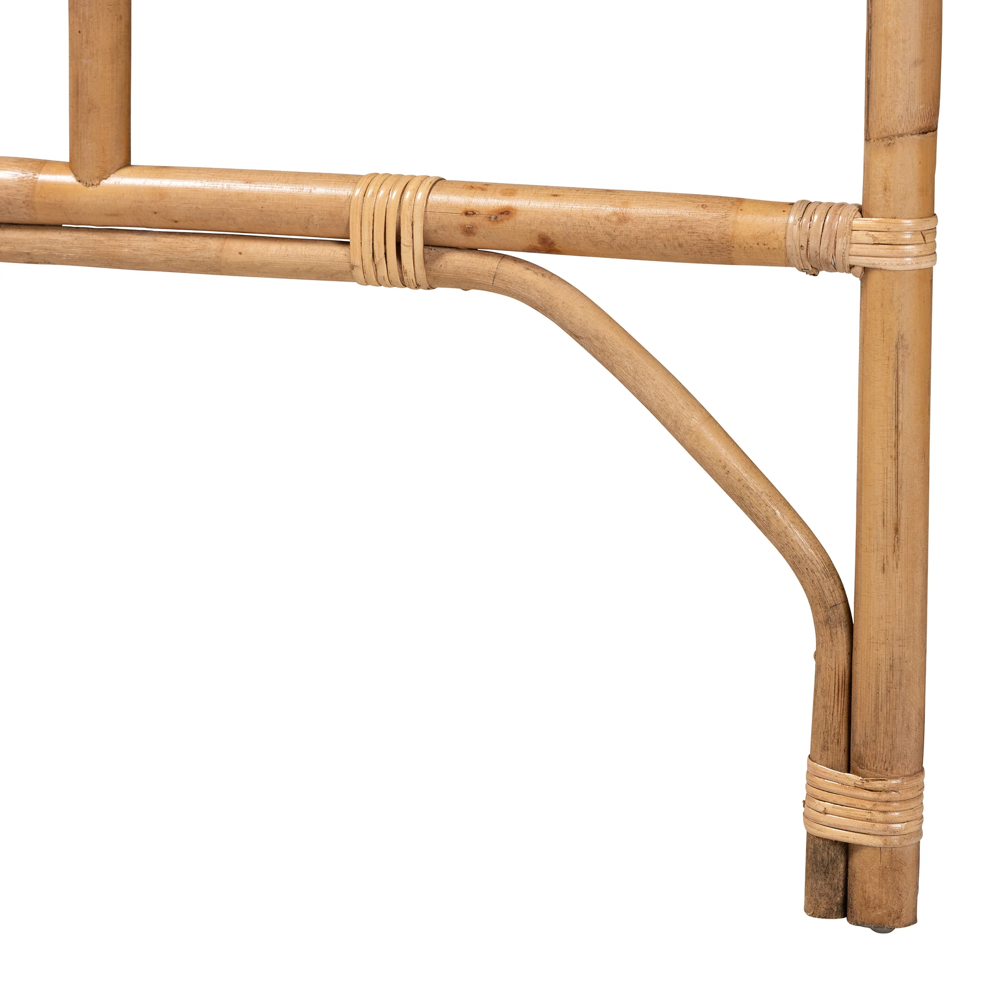 Baxton Studio bali & pari Perenna Modern Bohemian Natural Rattan Queen Size Standalone Headboard - Image 7