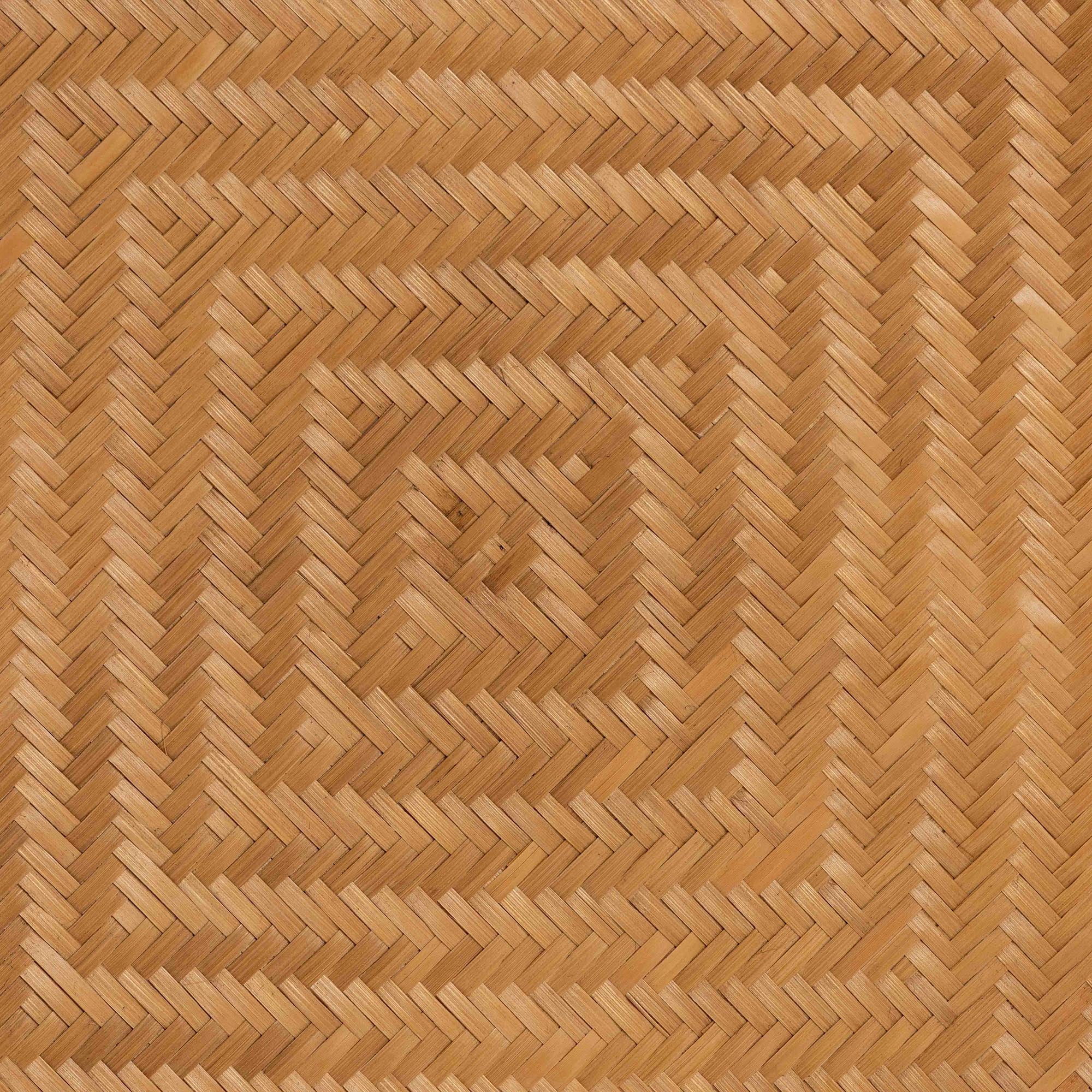 Baxton Studio bali & pari Phoenix Modern Bohemian Light Honey Rattan Coffee Table - Image 6