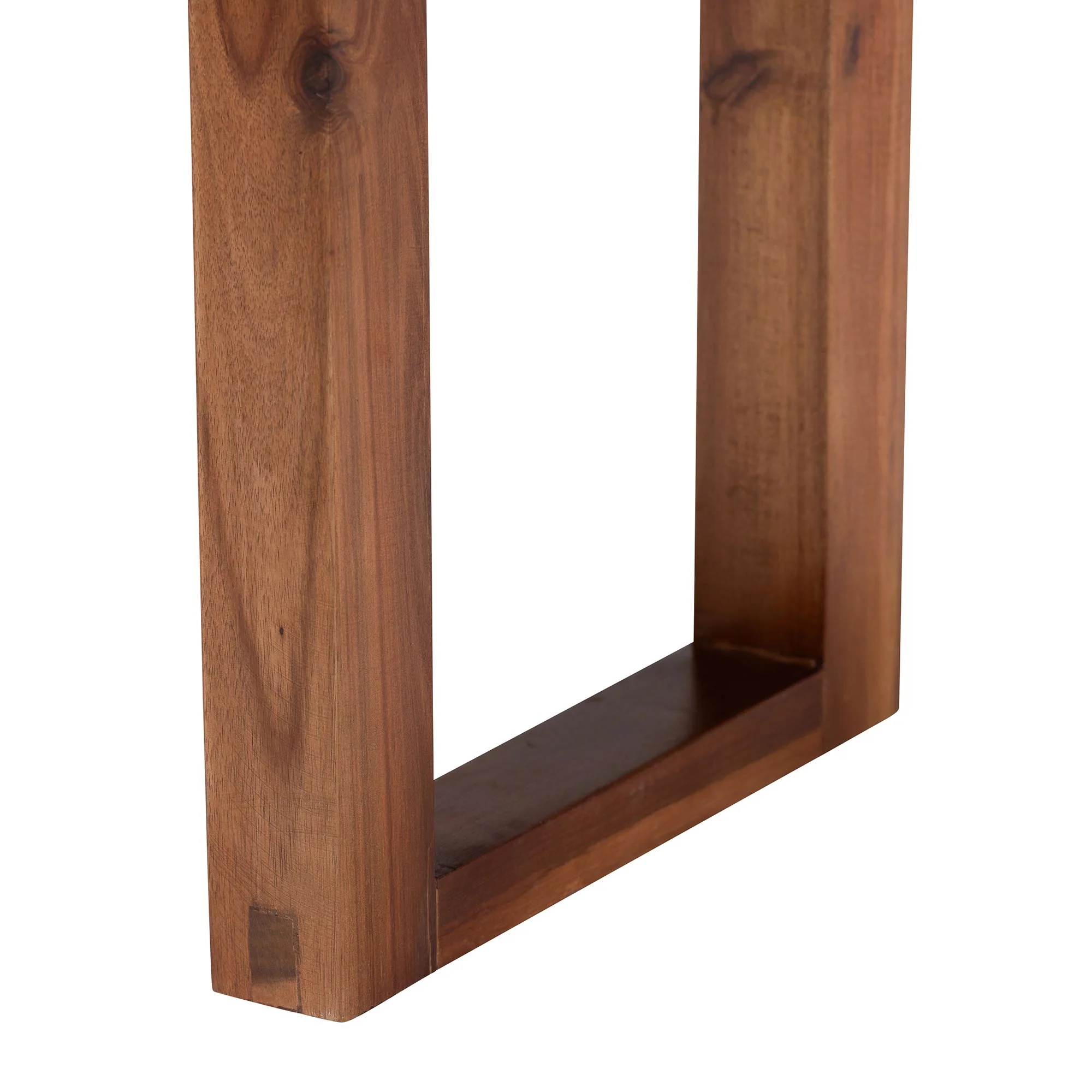 Baxton Studio bali & pari Prunella Modern Bohemian Two-Tone Navy Blue and Natural Brown Seagrass and Acacia Wood Accent Bench - Image 6
