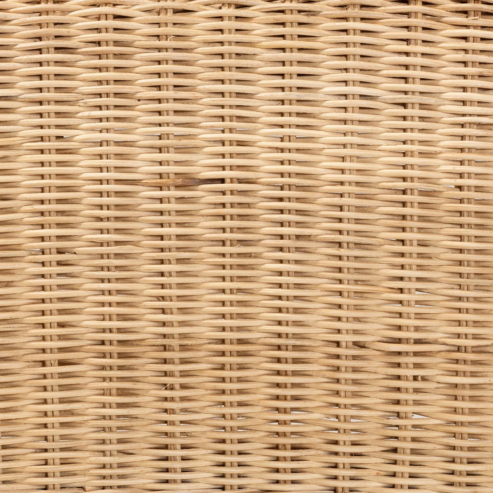 Baxton Studio bali & pari Putri Modern Bohemian Natural Rattan Arm Chair - Image 8