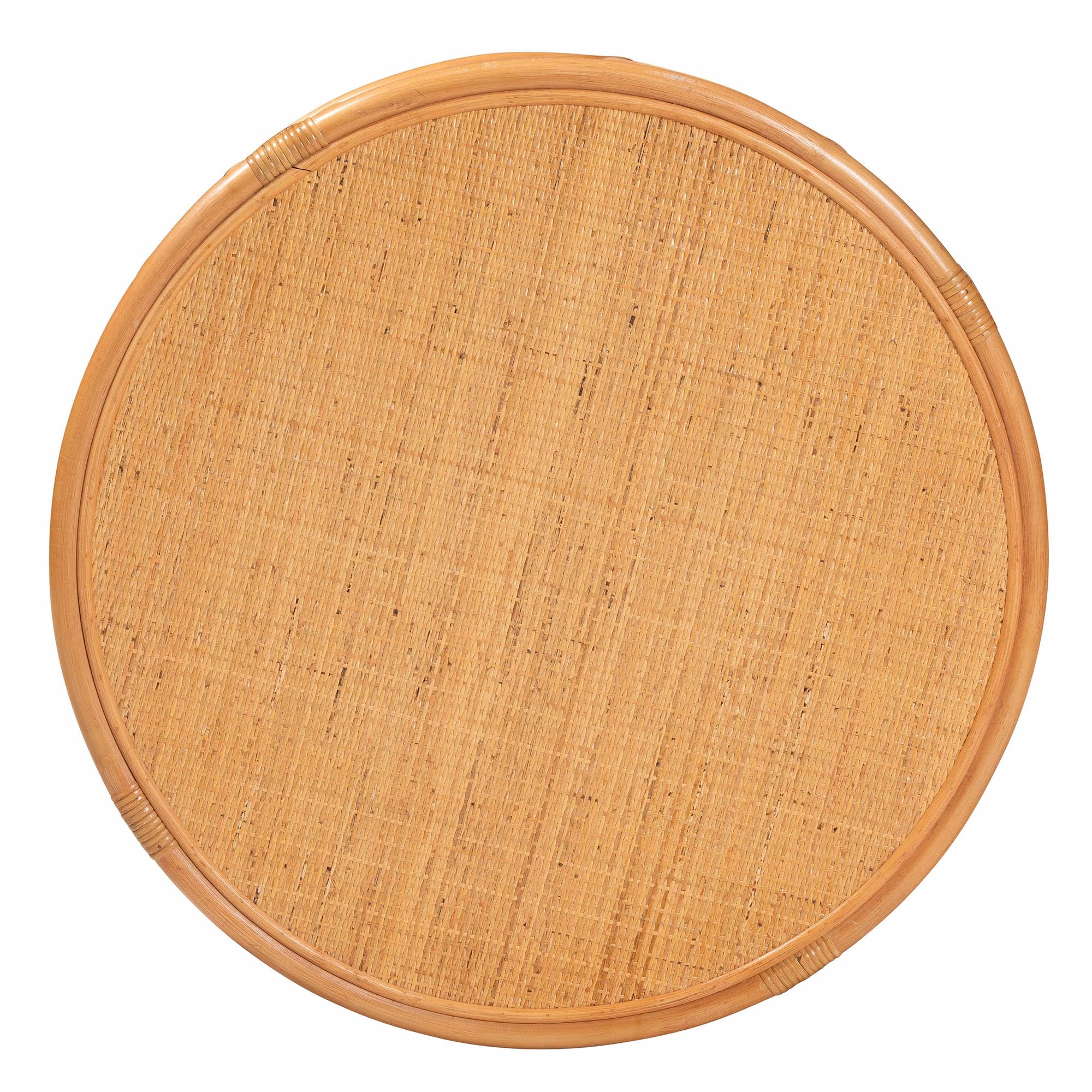 Baxton Studio bali & pari Raflesia Modern Bohemian Natural Rattan Coffee Table - Image 4