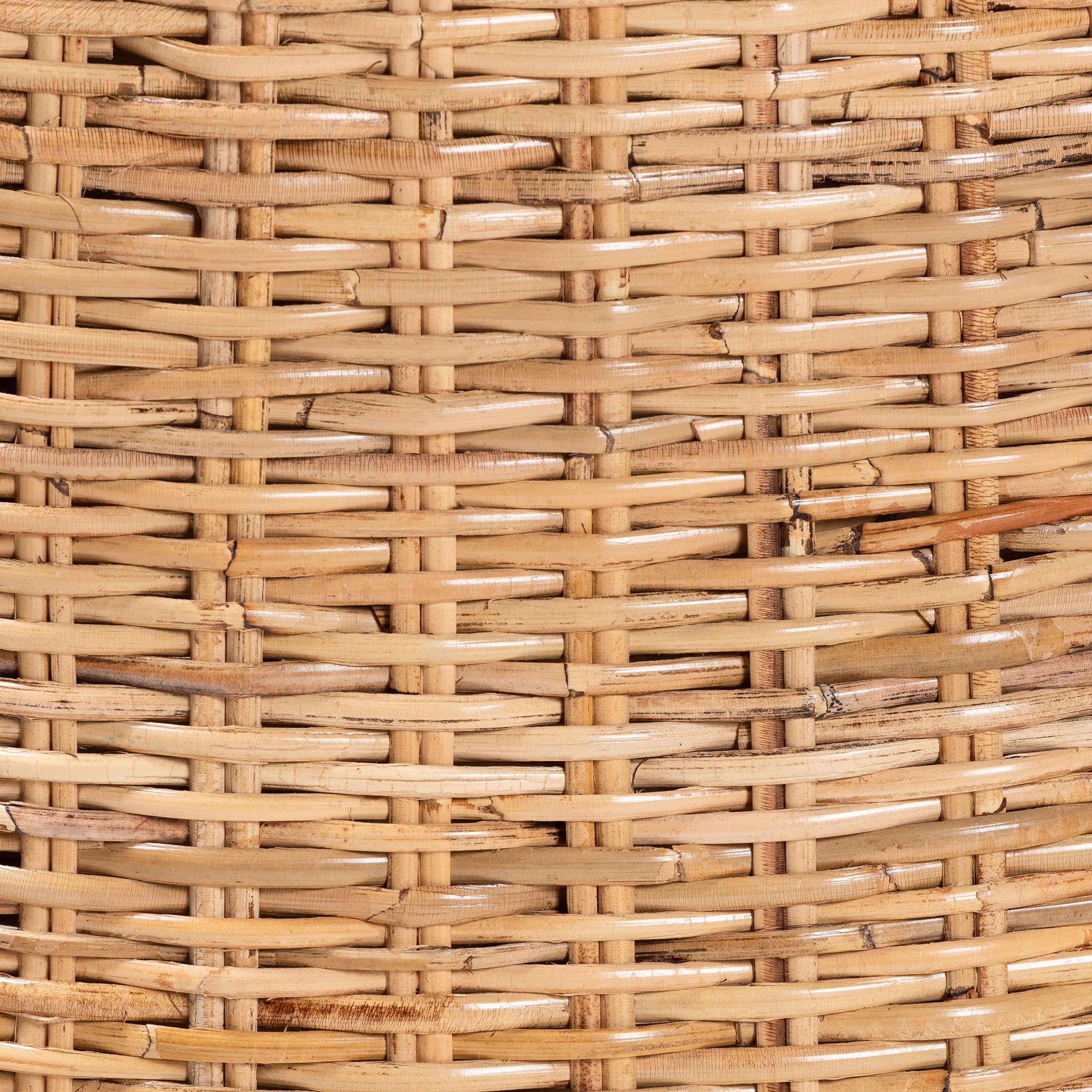 Baxton Studio bali & pari Rowen Bohemian Light Honey Kubu Rattan and Mahogany Wood Dining Chair - Image 8
