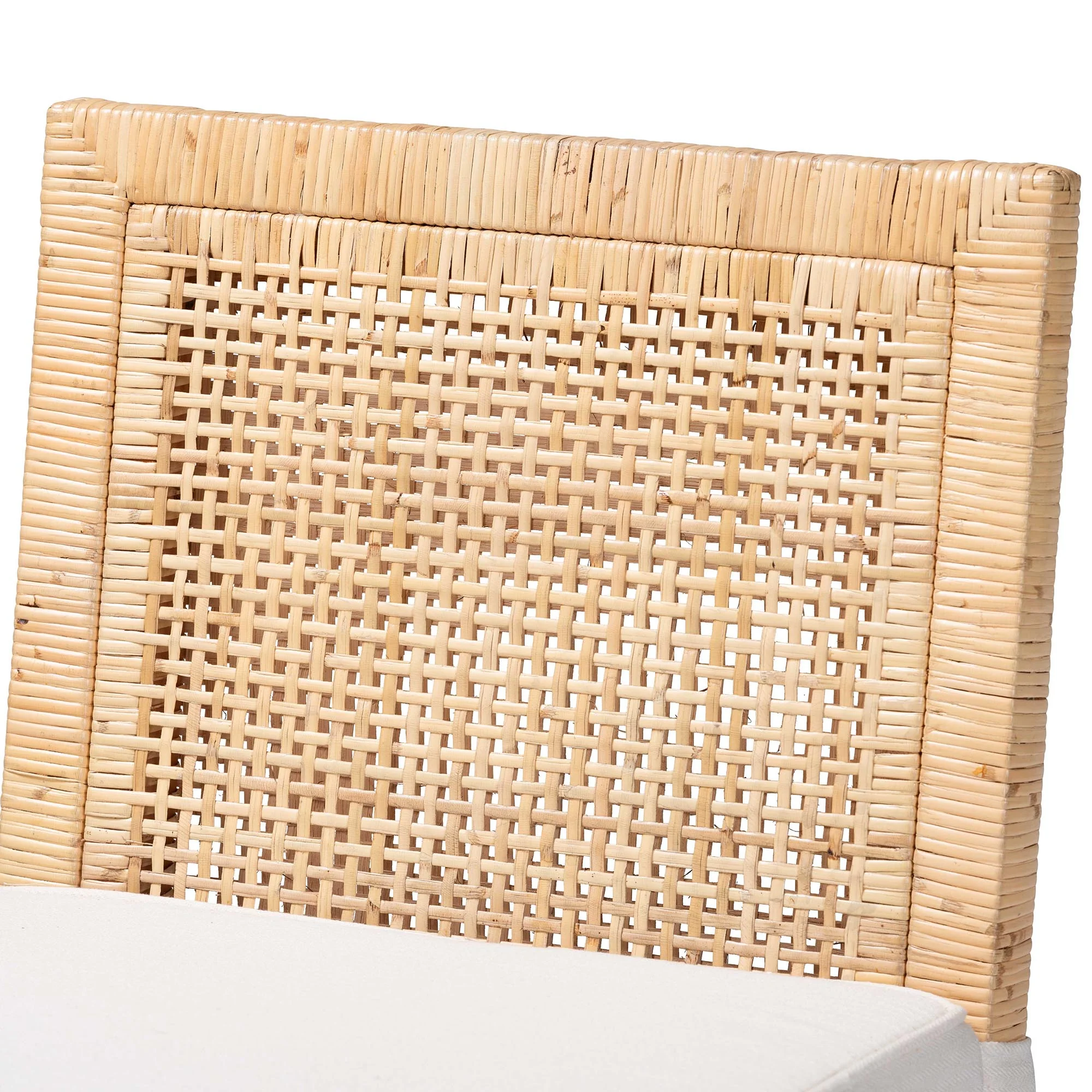 Baxton Studio bali & pari Sofia Bohemian Natural Rattan Bar Stool - Image 8