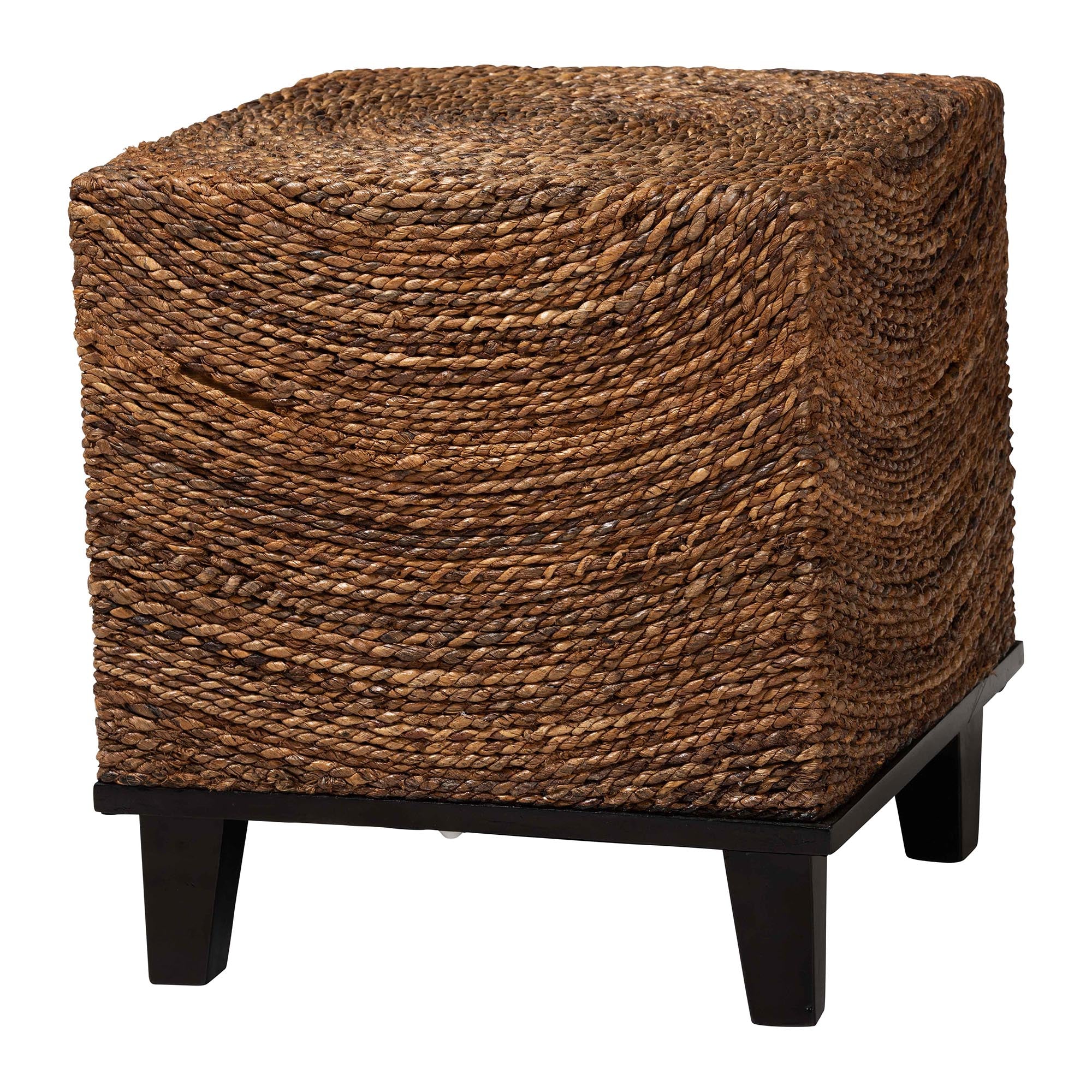 Baxton Studio bali & pari Verino Bohemian Natural Seagrass End Table - Image 4