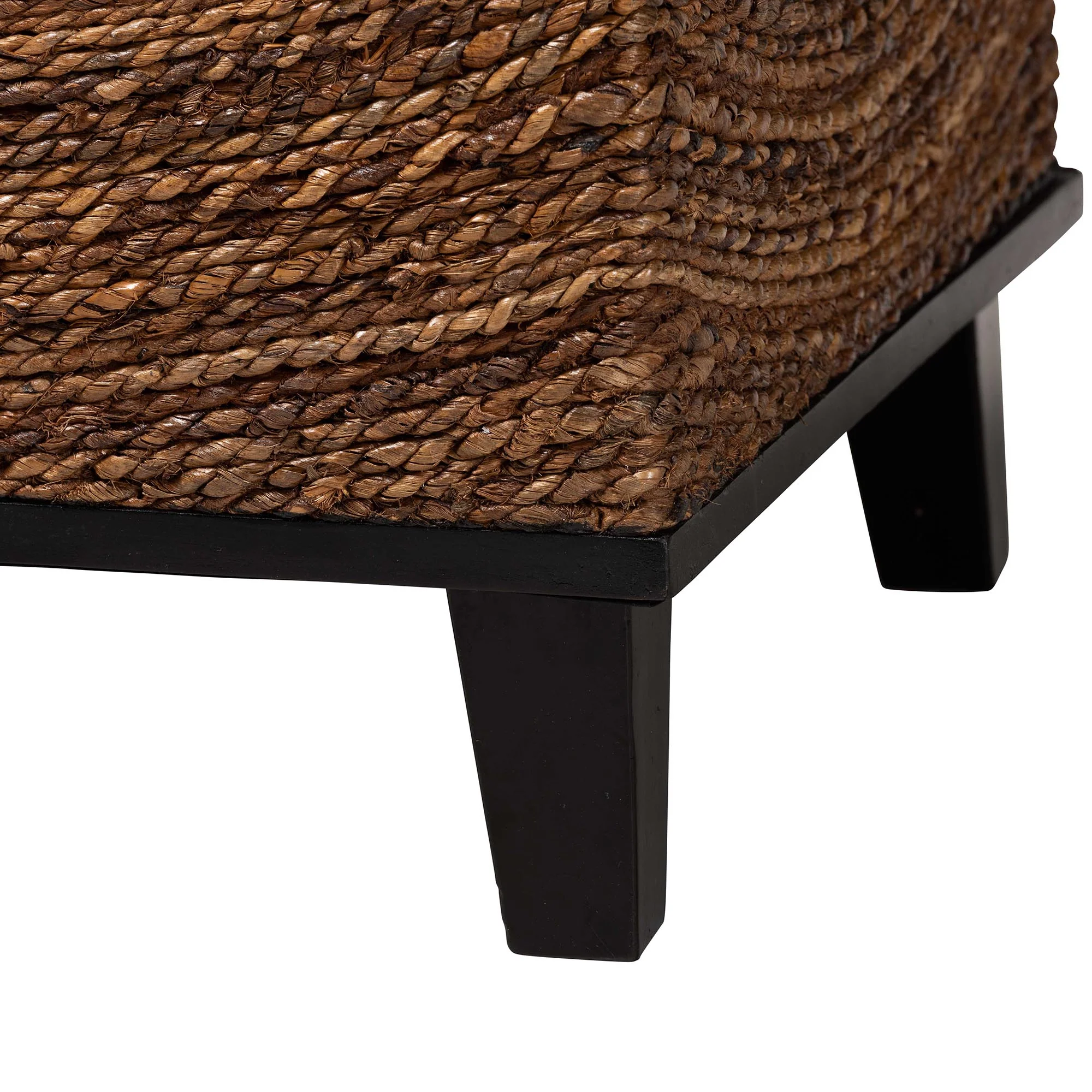 Baxton Studio bali & pari Verino Bohemian Natural Seagrass End Table - Image 7