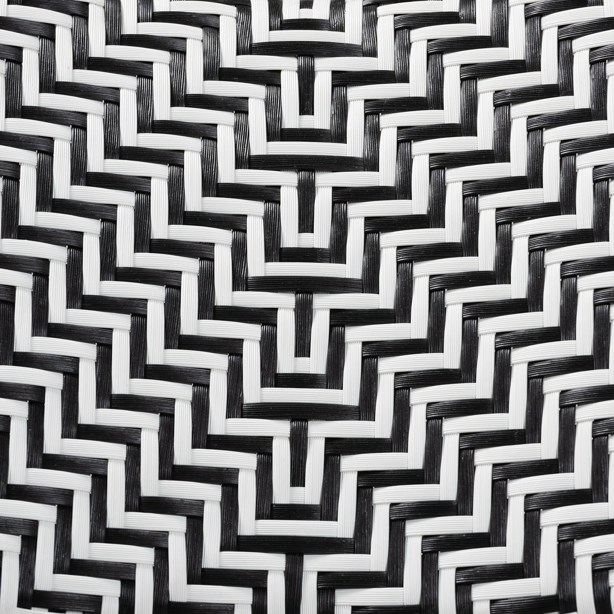 Baxton Studio bali & pari Wagner Modern French Black and White Weaving and Natural Rattan Bistro Chair - Image 8