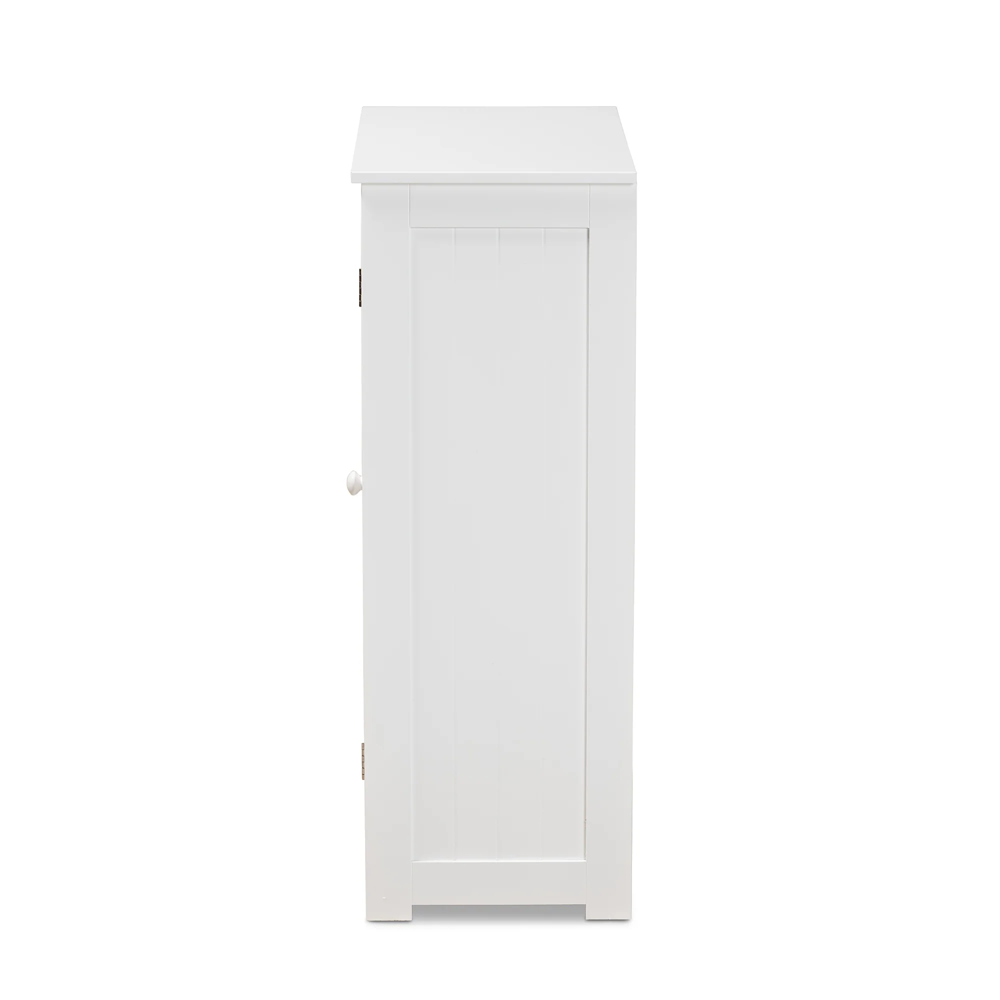 Baxton Studio Bauer Modern and Contemporary White Finished Wood 4-Drawer Bathroom Storage Cabinet - Image 5