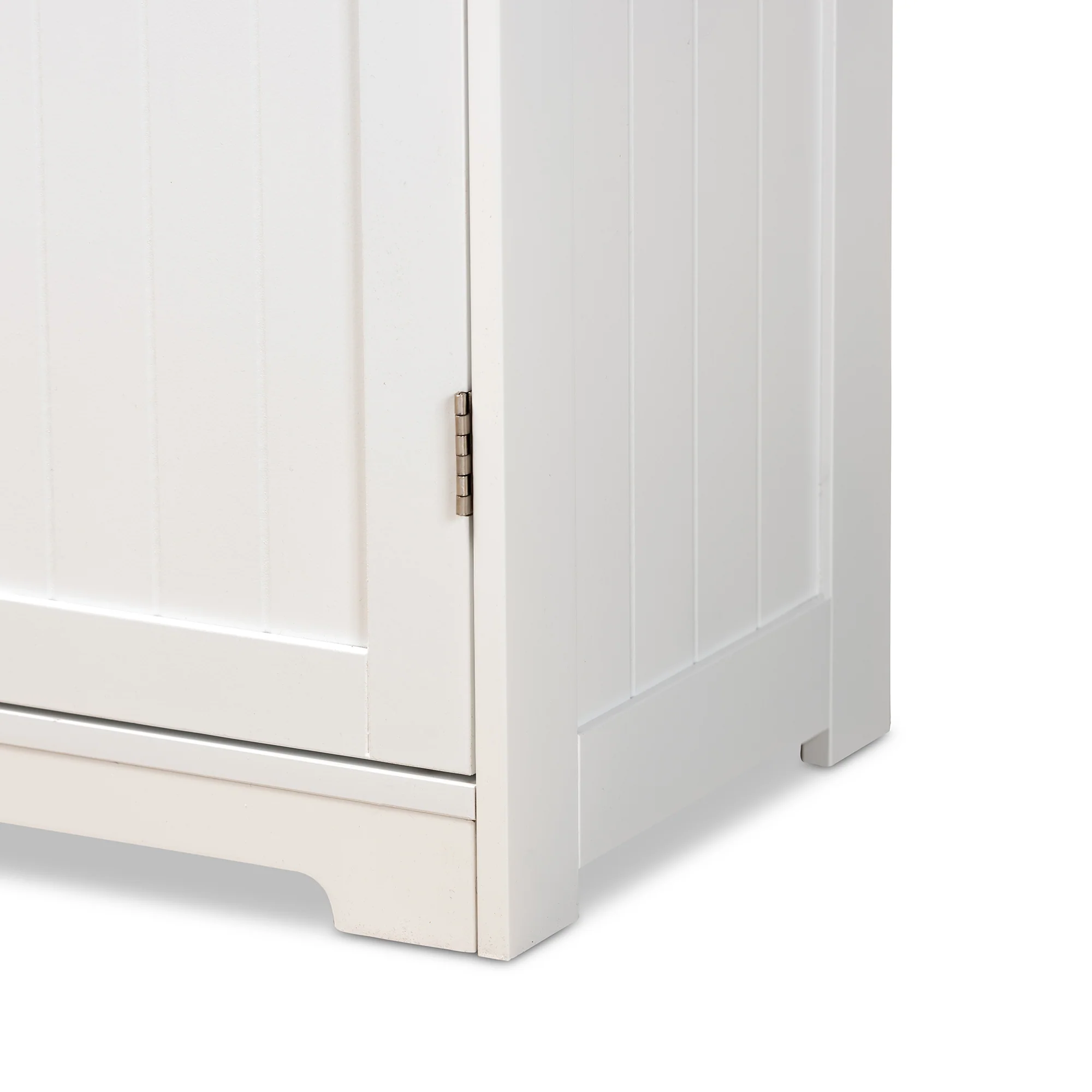 Baxton Studio Bauer Modern and Contemporary White Finished Wood 4-Drawer Bathroom Storage Cabinet - Image 7