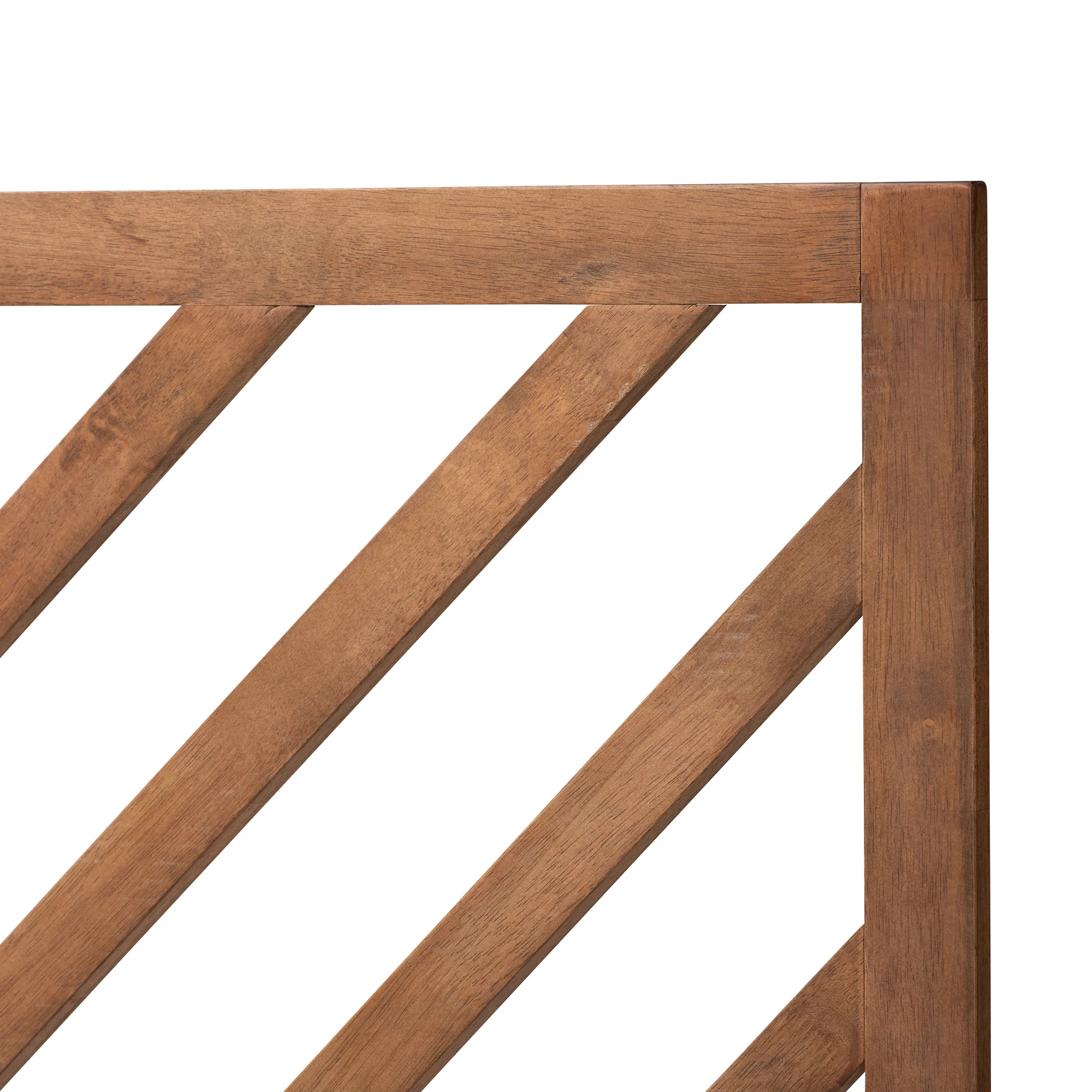 Baxton Studio Belisma Modern and Contemporary Ash Walnut Finished Wood Queen Size Headboard - Image 4