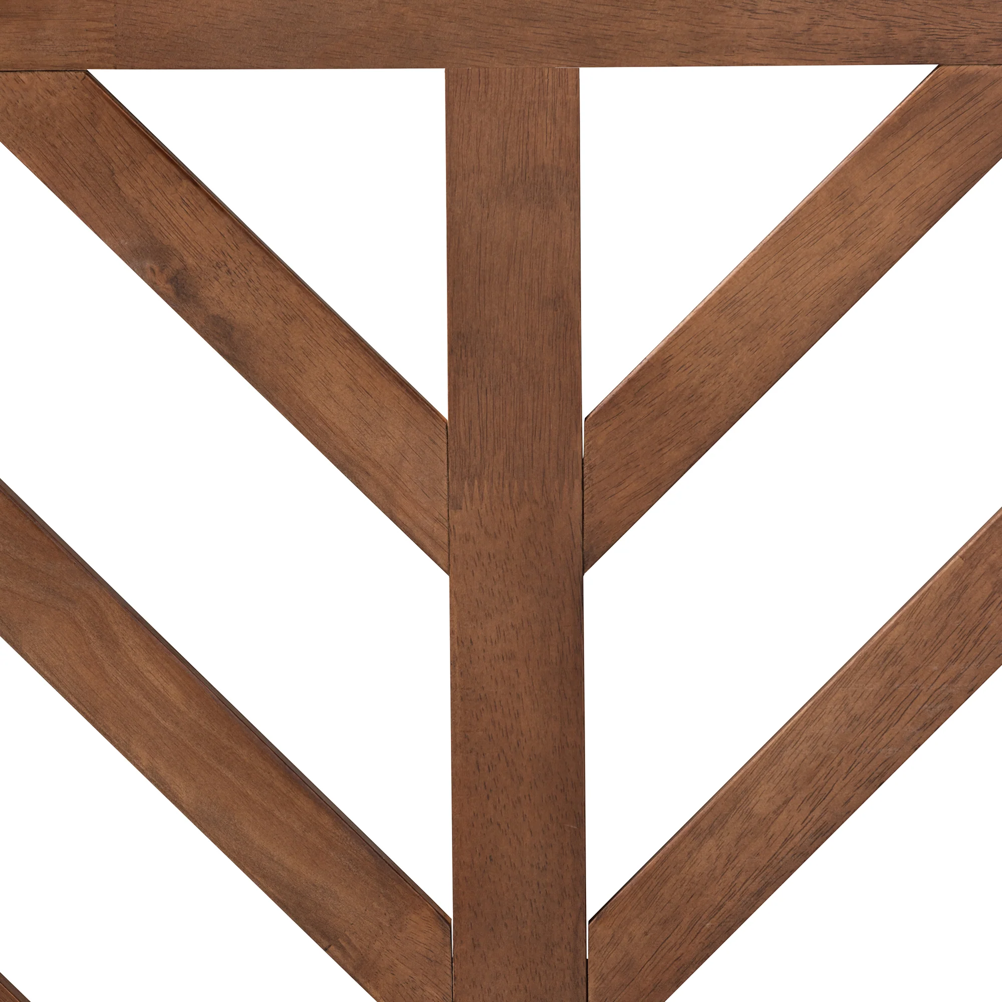 Baxton Studio Belisma Modern and Contemporary Ash Walnut Finished Wood Queen Size Headboard - Image 5