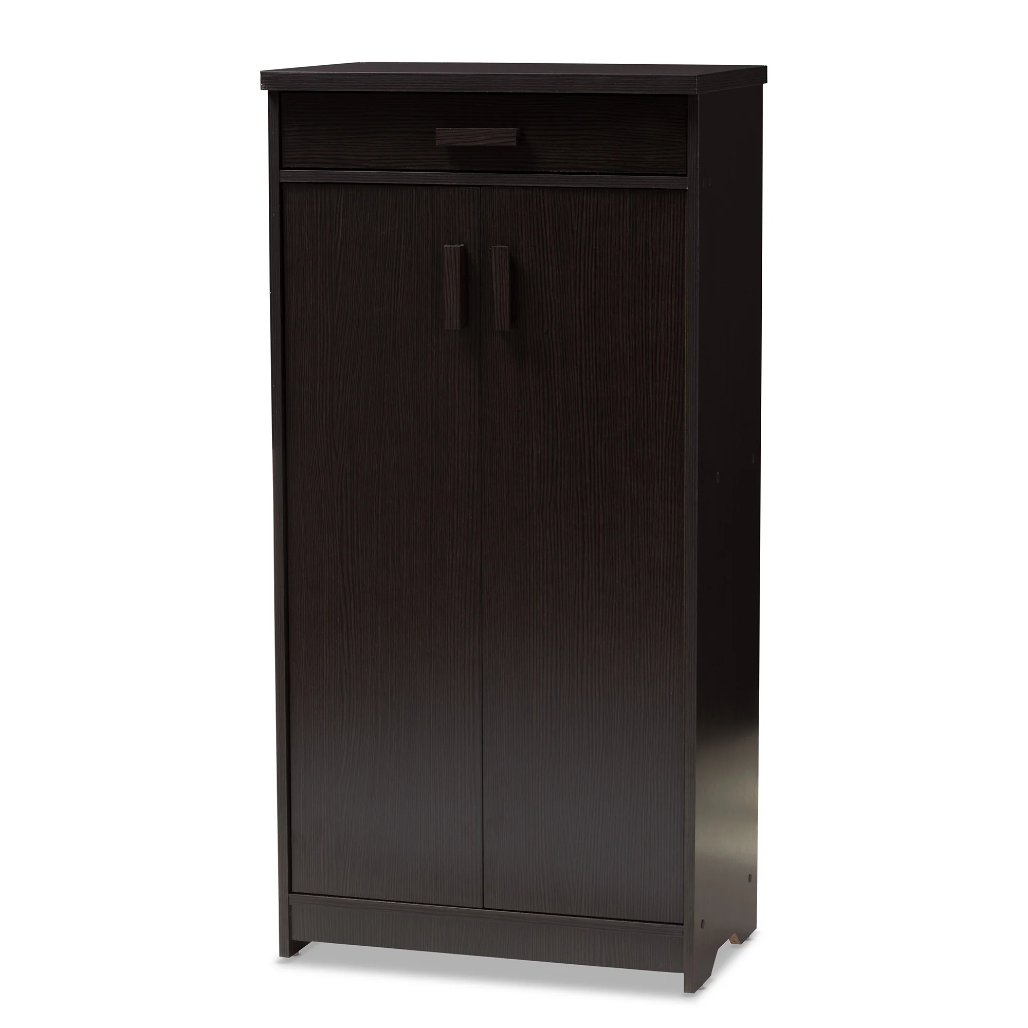 Baxton Studio Bienna Modern and Contemporary Wenge Brown Finished Shoe Cabinet - Image 5