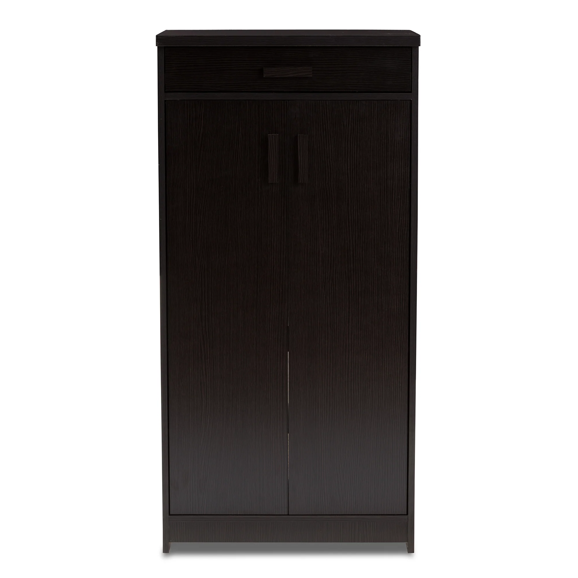 Baxton Studio Bienna Modern and Contemporary Wenge Brown Finished Shoe Cabinet - Image 7