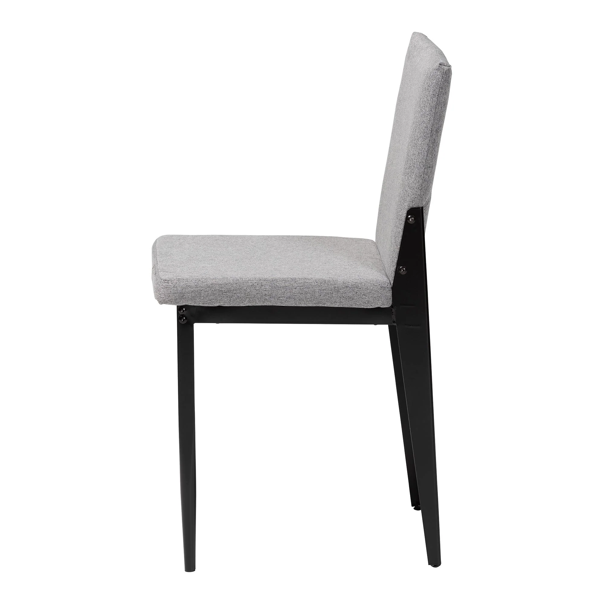 Baxton Studio Bishop Industrial Beige Fabric and Metal Dining Chair - Image 19