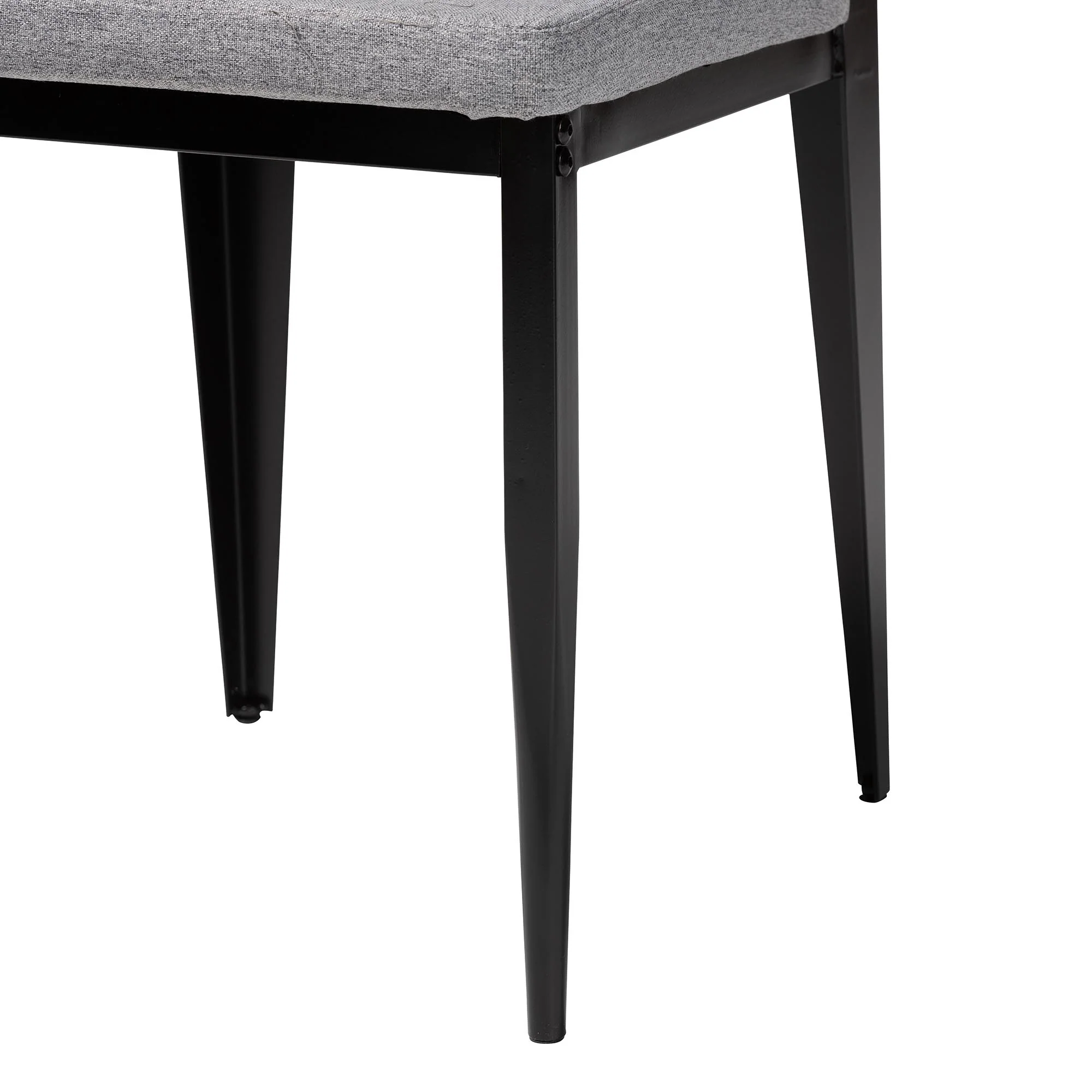 Baxton Studio Bishop Industrial Beige Fabric and Metal Dining Chair - Image 22
