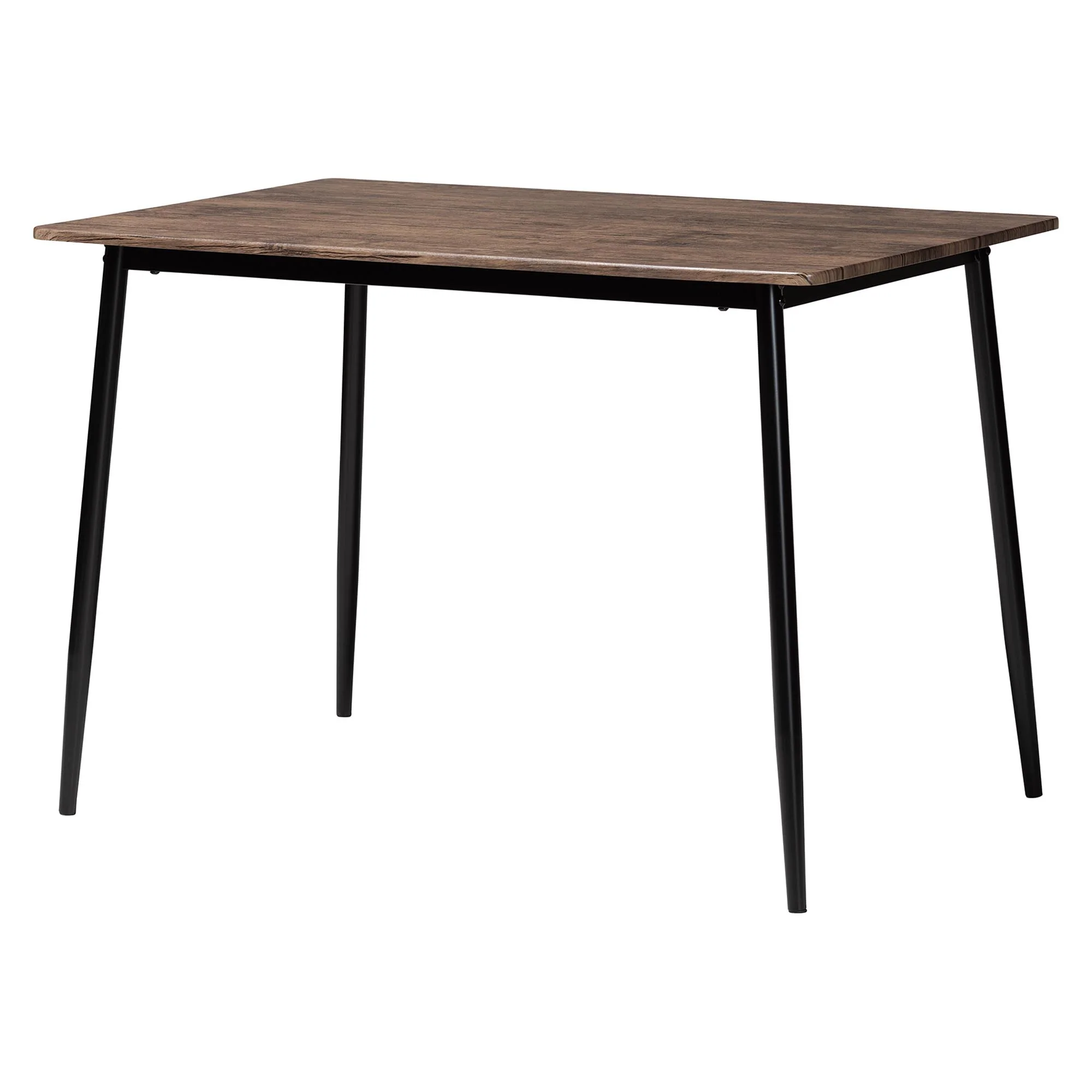 Baxton Studio Bishop Industrial Beige Fabric and Metal Dining Set - Image 6