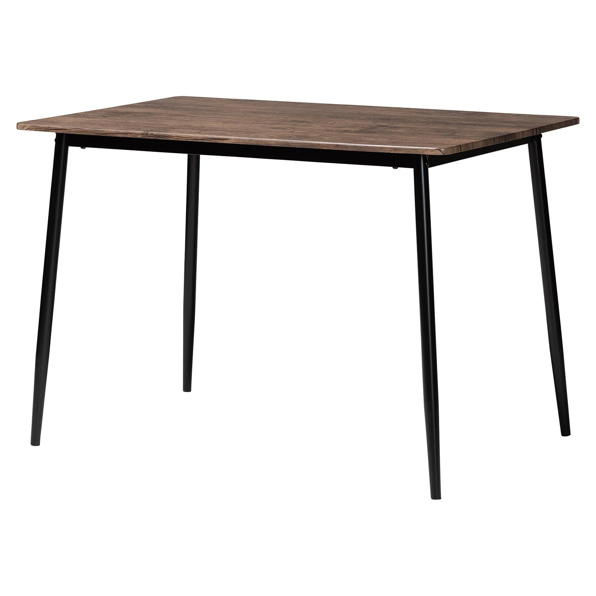Baxton Studio Bishop Industrial Grey Fabric and Metal Dining Set - Image 6