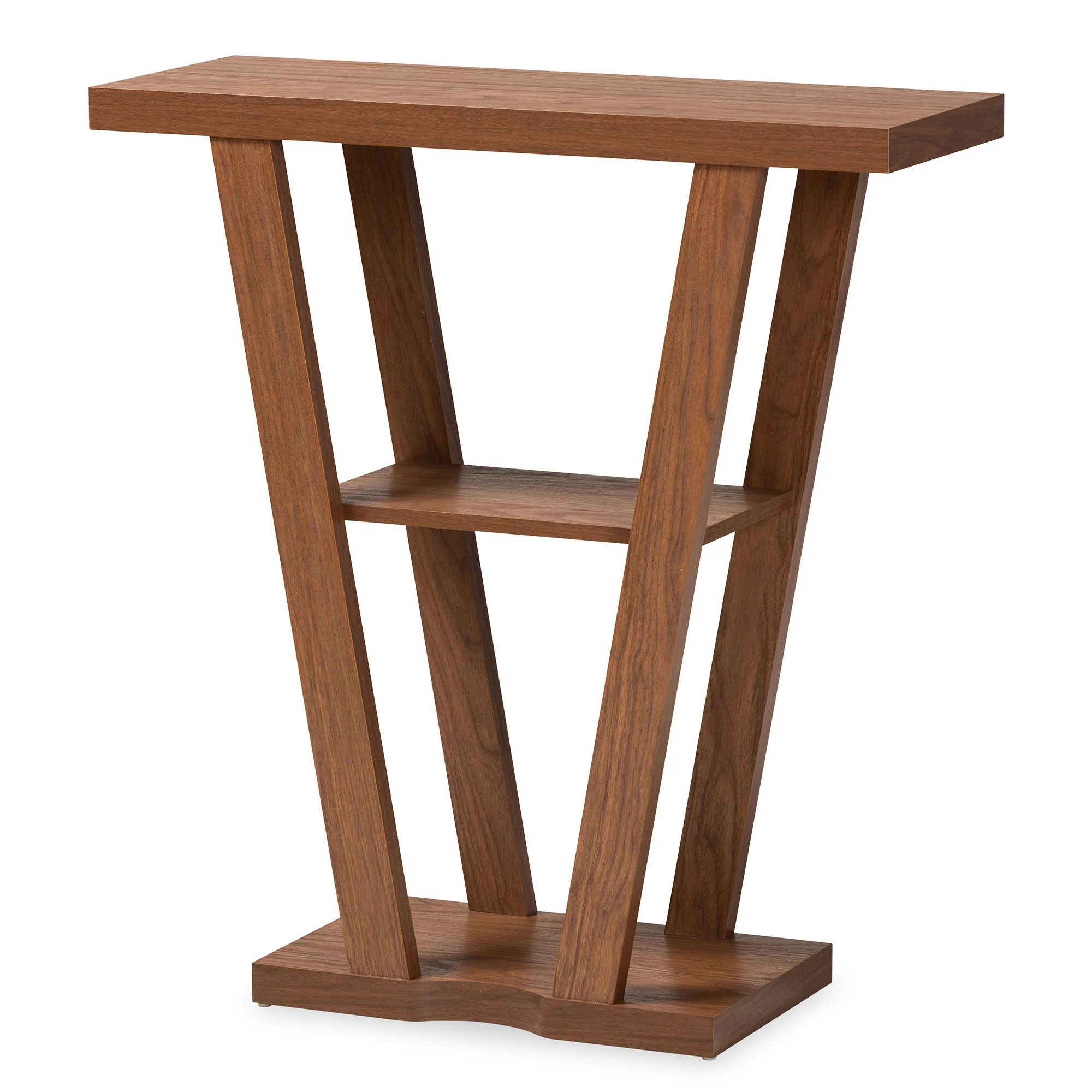 Baxton Studio Boone Modern and Contemporary Walnut Brown Finished Wood Console Table - Image 2