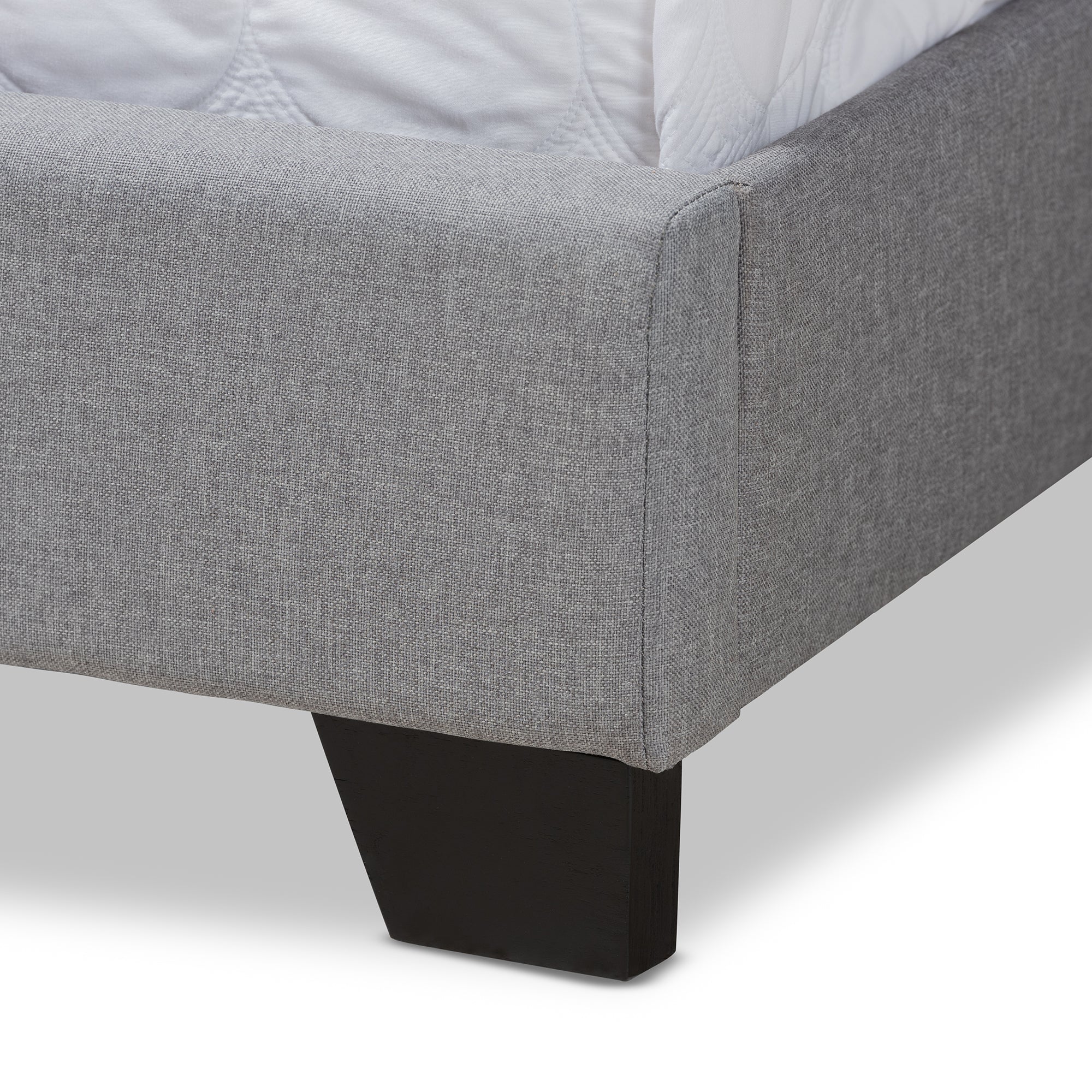 Baxton Studio Brady Modern and Contemporary Light Grey Fabric Upholstered Full Size Bed - Image 9