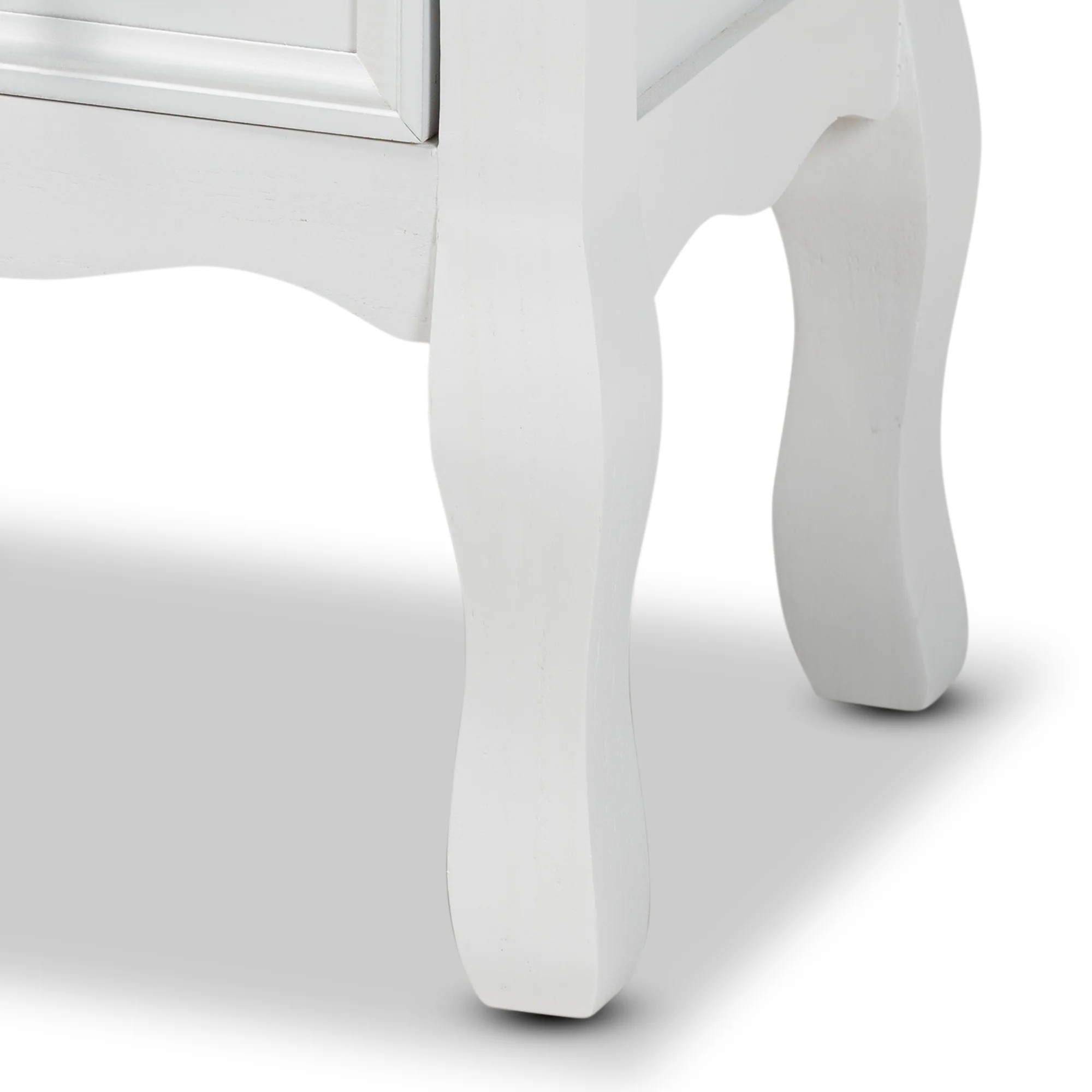 Baxton Studio Caelan Classic and Traditional White Finished Wood 2-Drawer End Table - Image 9