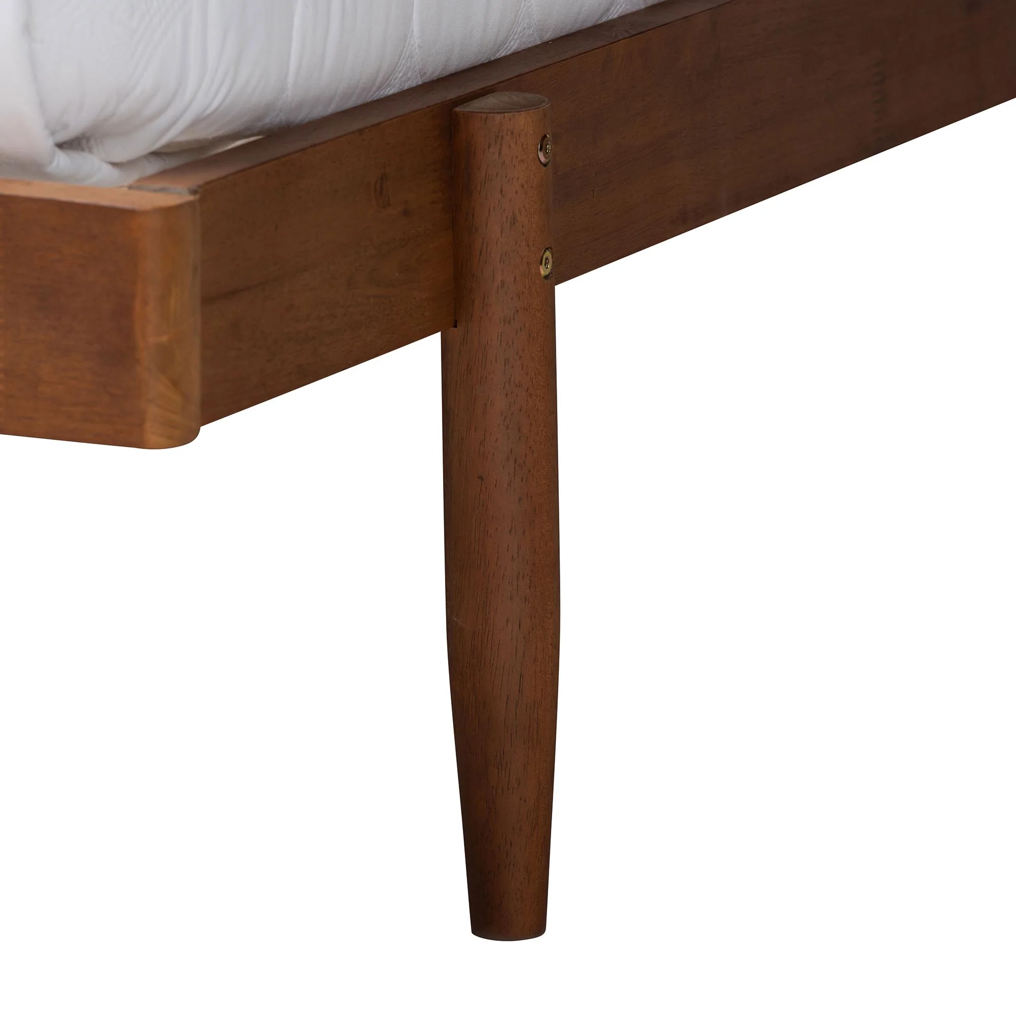 Baxton Studio Calderon Retro-Modern Walnut Brown Finished Wood Queen Size Platform Bed - Image 6
