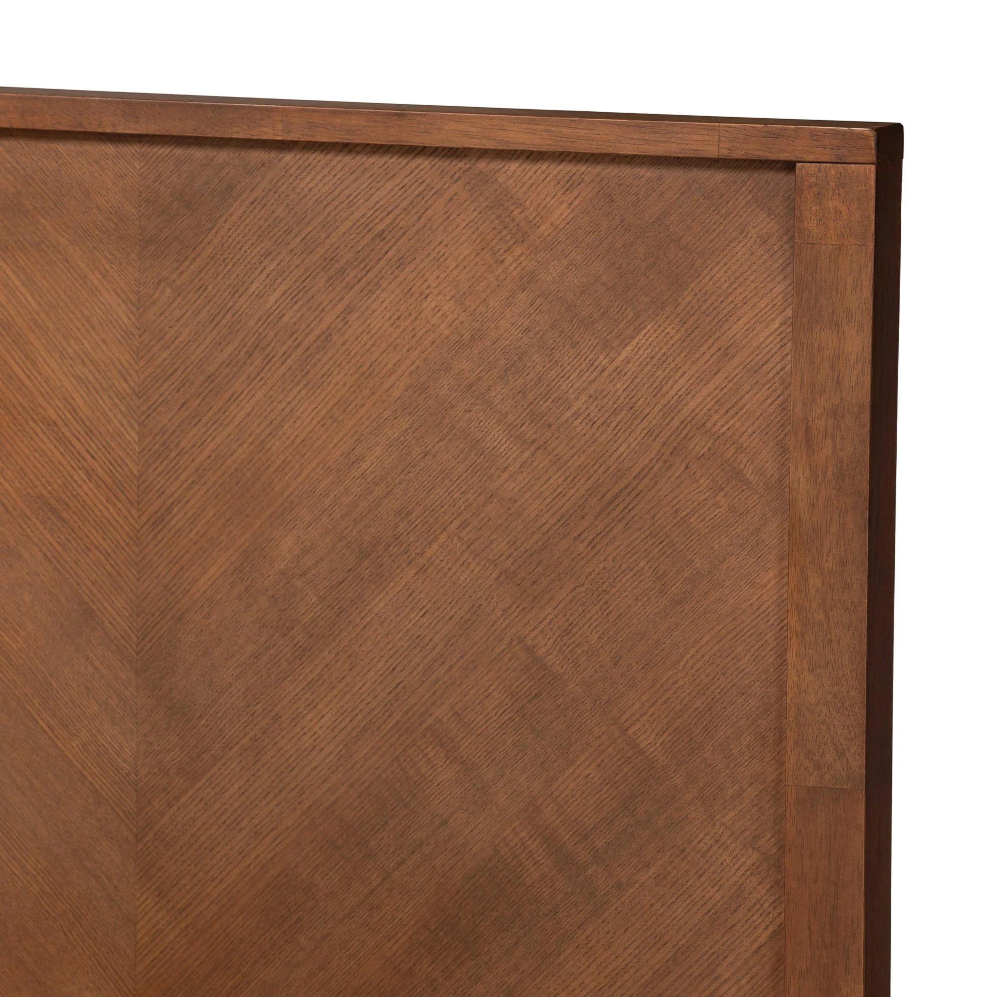 Baxton Studio Carver Classic Transitional Ash Walnut Finished Wood King Size Platform Bed - Image 5