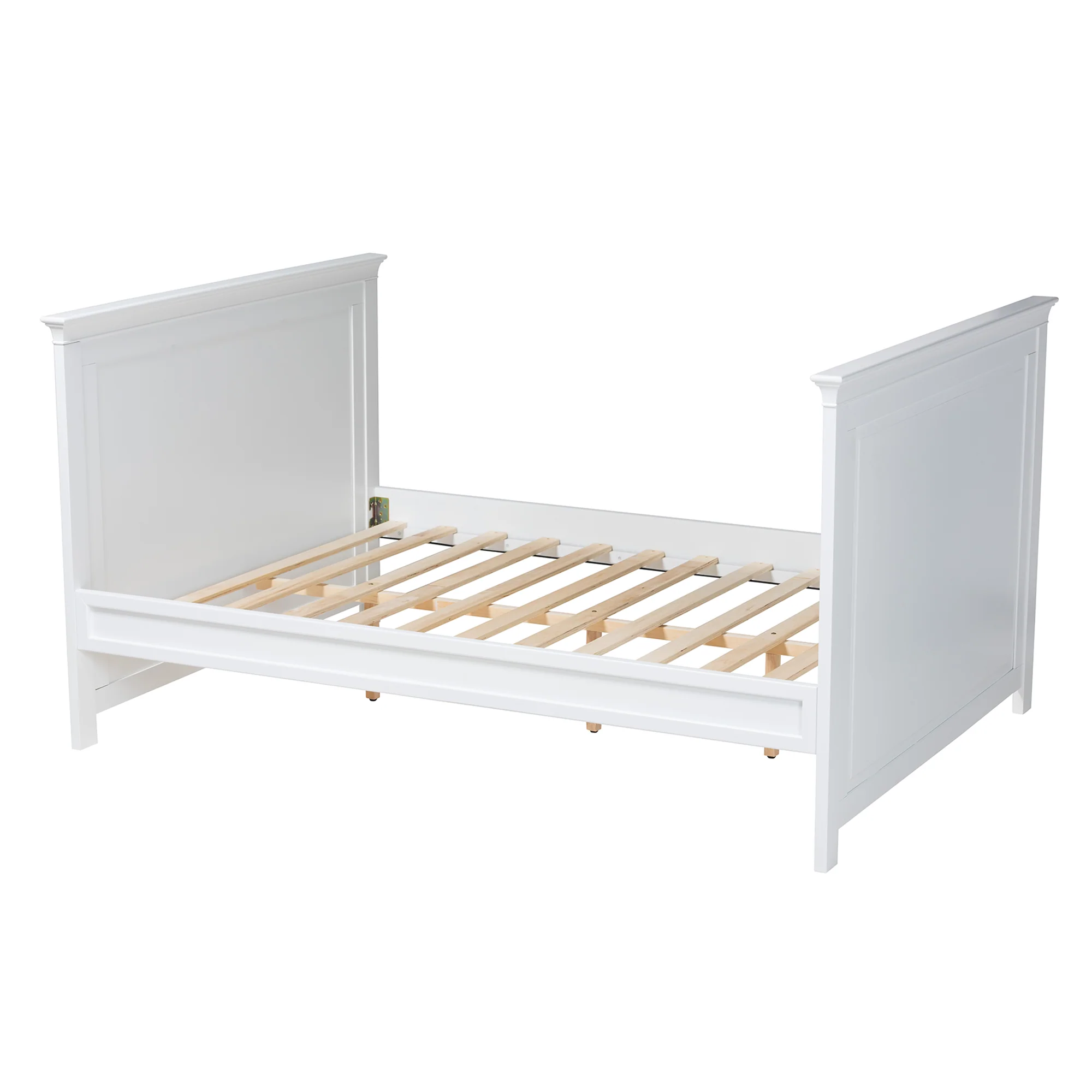Baxton Studio Ceri Classic and Traditional White Finished Wood Full Size Daybed - Image 4