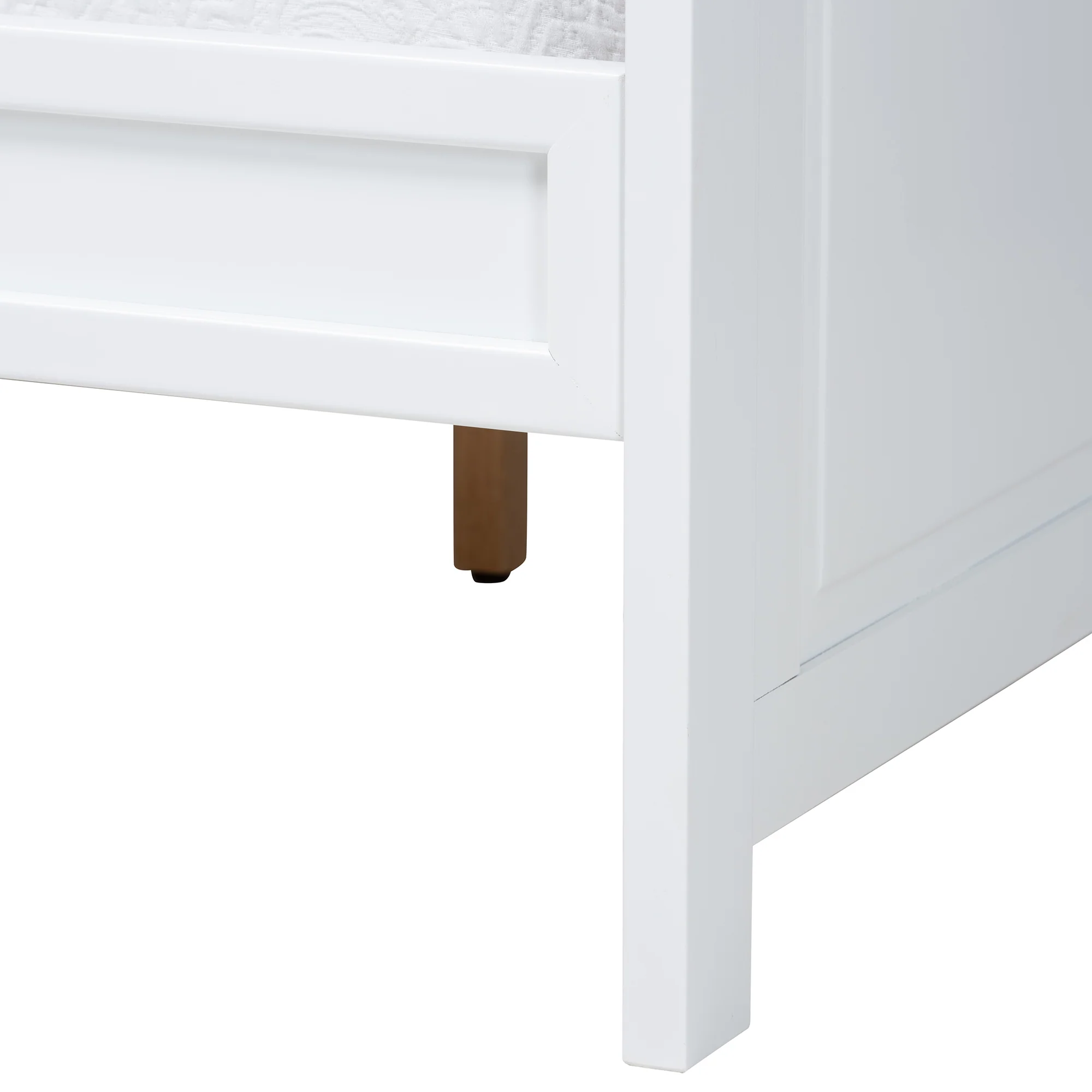 Baxton Studio Ceri Classic and Traditional White Finished Wood Full Size Daybed - Image 6
