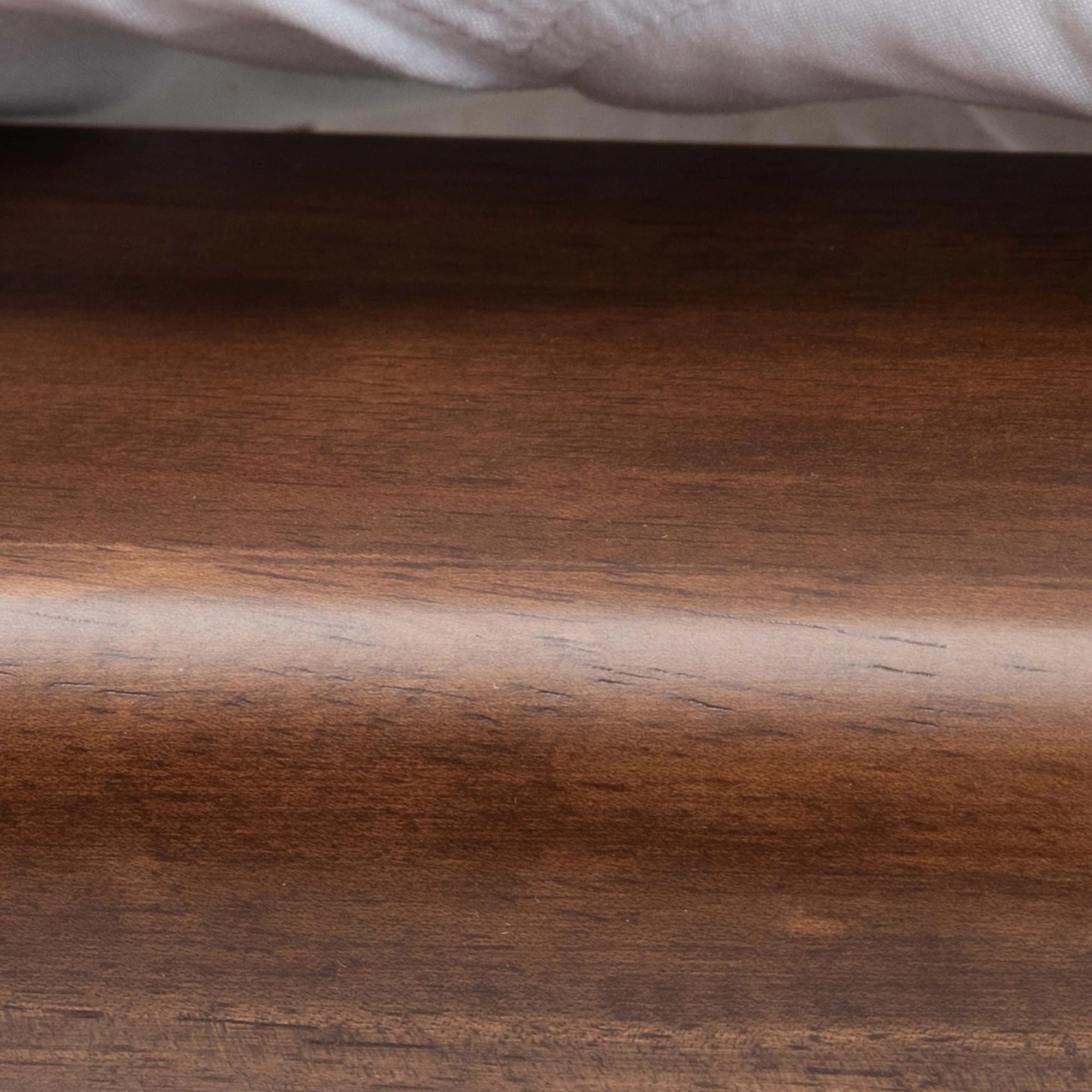 Baxton Studio Channary Mid-Century Modern Transitional Walnut Brown Finished Wood and Gold Metal King Size Bed Frame - Image 6