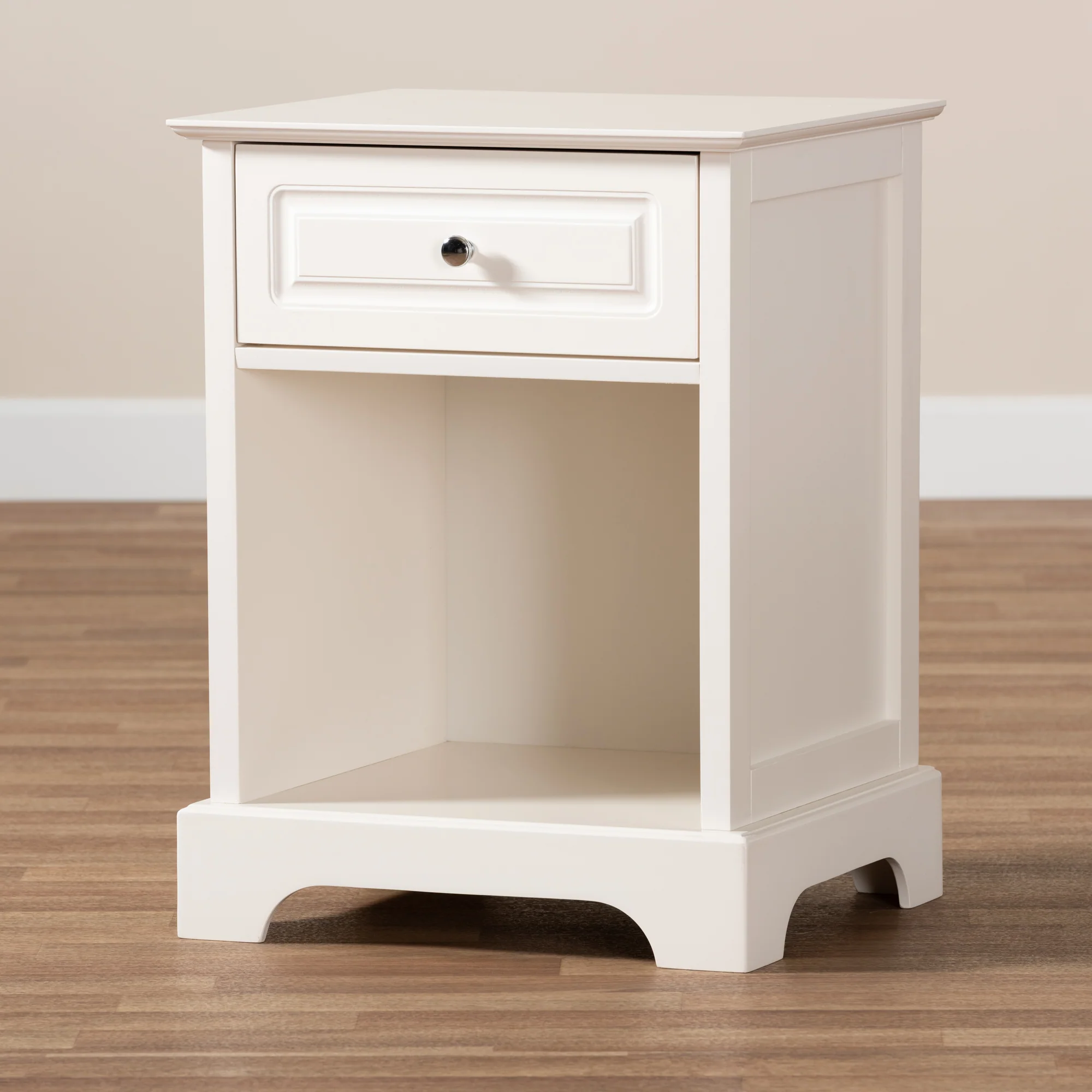 Baxton Studio Chase Modern Transitional Light Grey Finished 1-Drawer Wood End Table - Image 11
