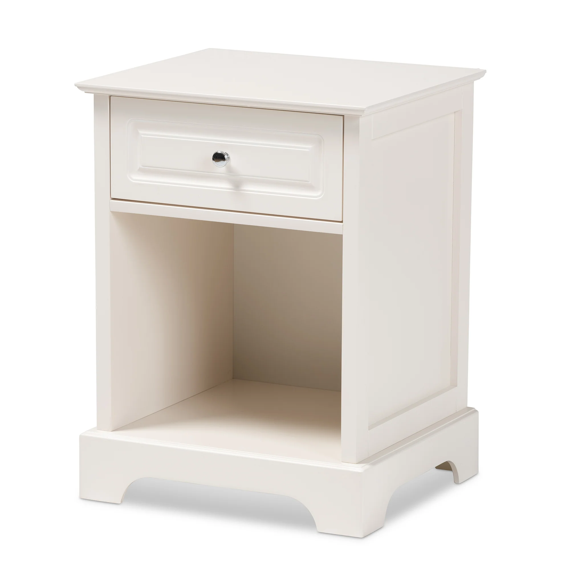 Baxton Studio Chase Modern Transitional Light Grey Finished 1-Drawer Wood End Table - Image 13