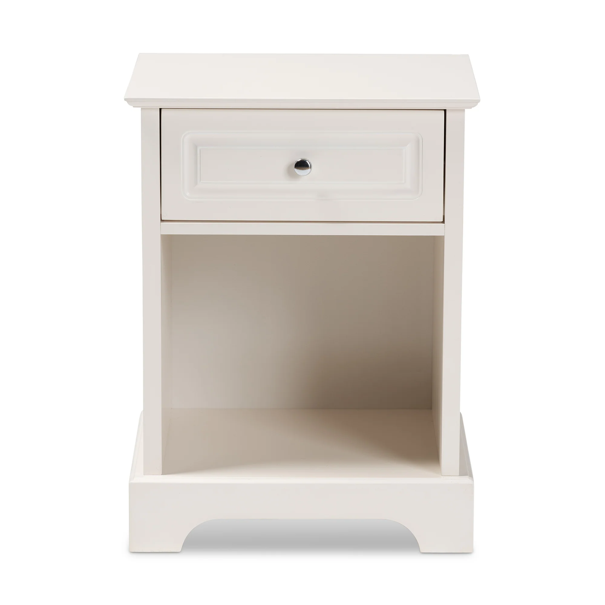 Baxton Studio Chase Modern Transitional Light Grey Finished 1-Drawer Wood End Table - Image 15