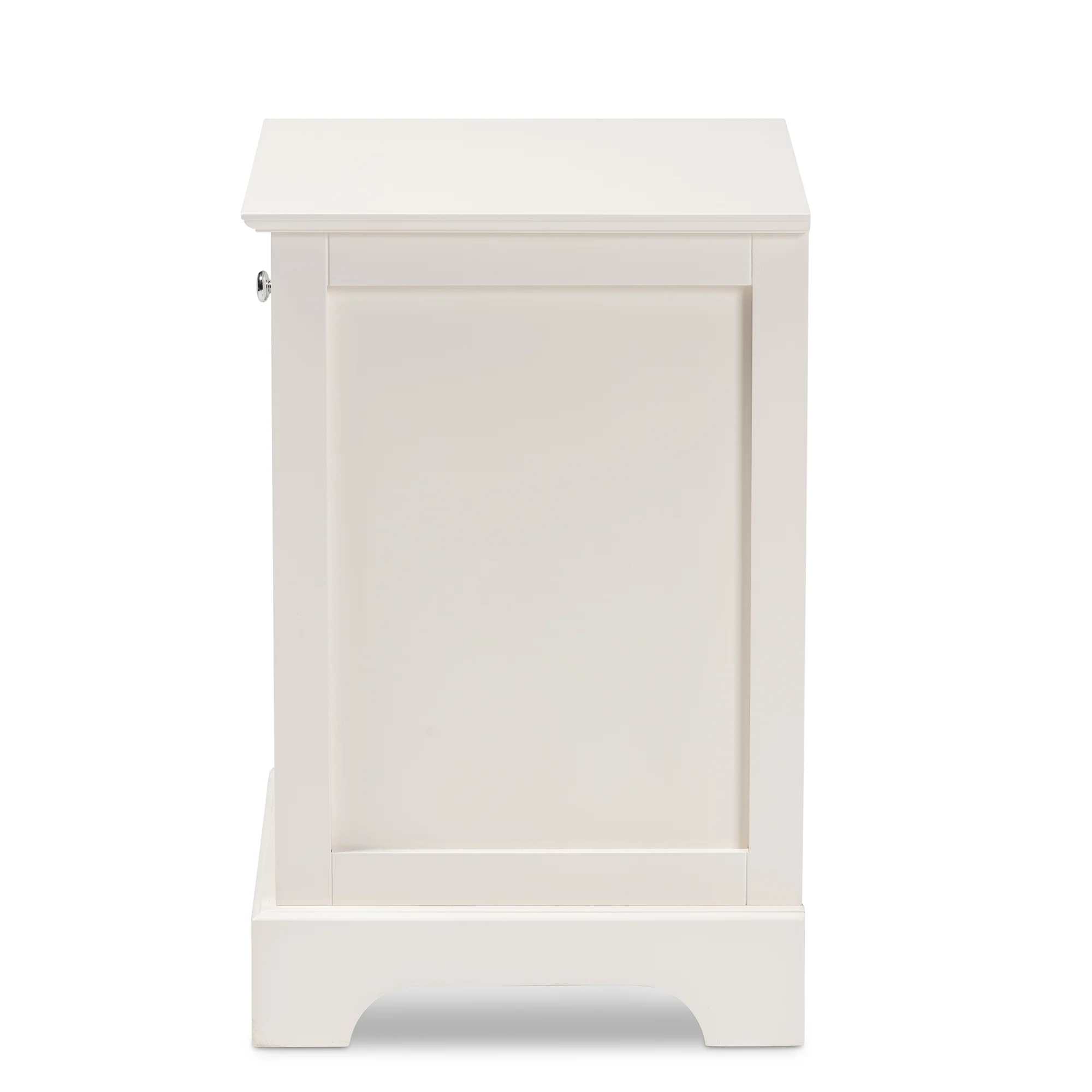 Baxton Studio Chase Modern Transitional Light Grey Finished 1-Drawer Wood End Table - Image 16