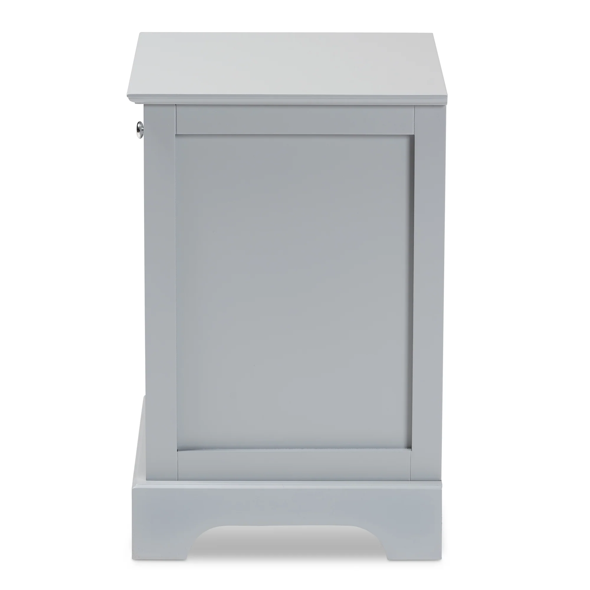 Baxton Studio Chase Modern Transitional Light Grey Finished 1-Drawer Wood End Table - Image 7