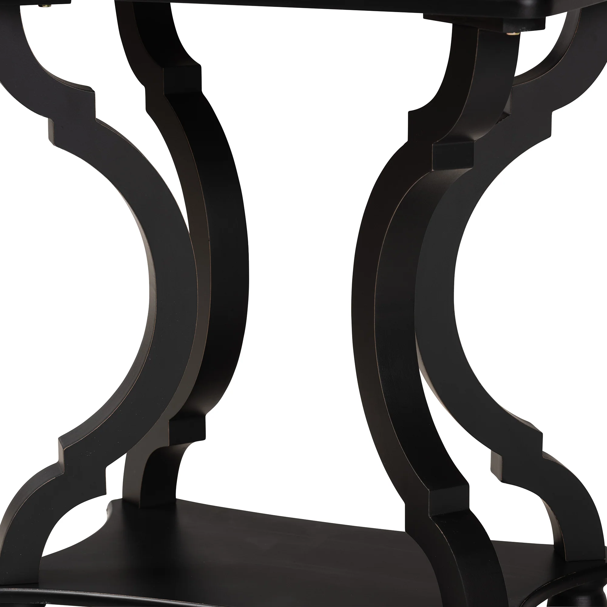 Baxton Studio Cianna Classic and Traditional Black Wood End Table - Image 7