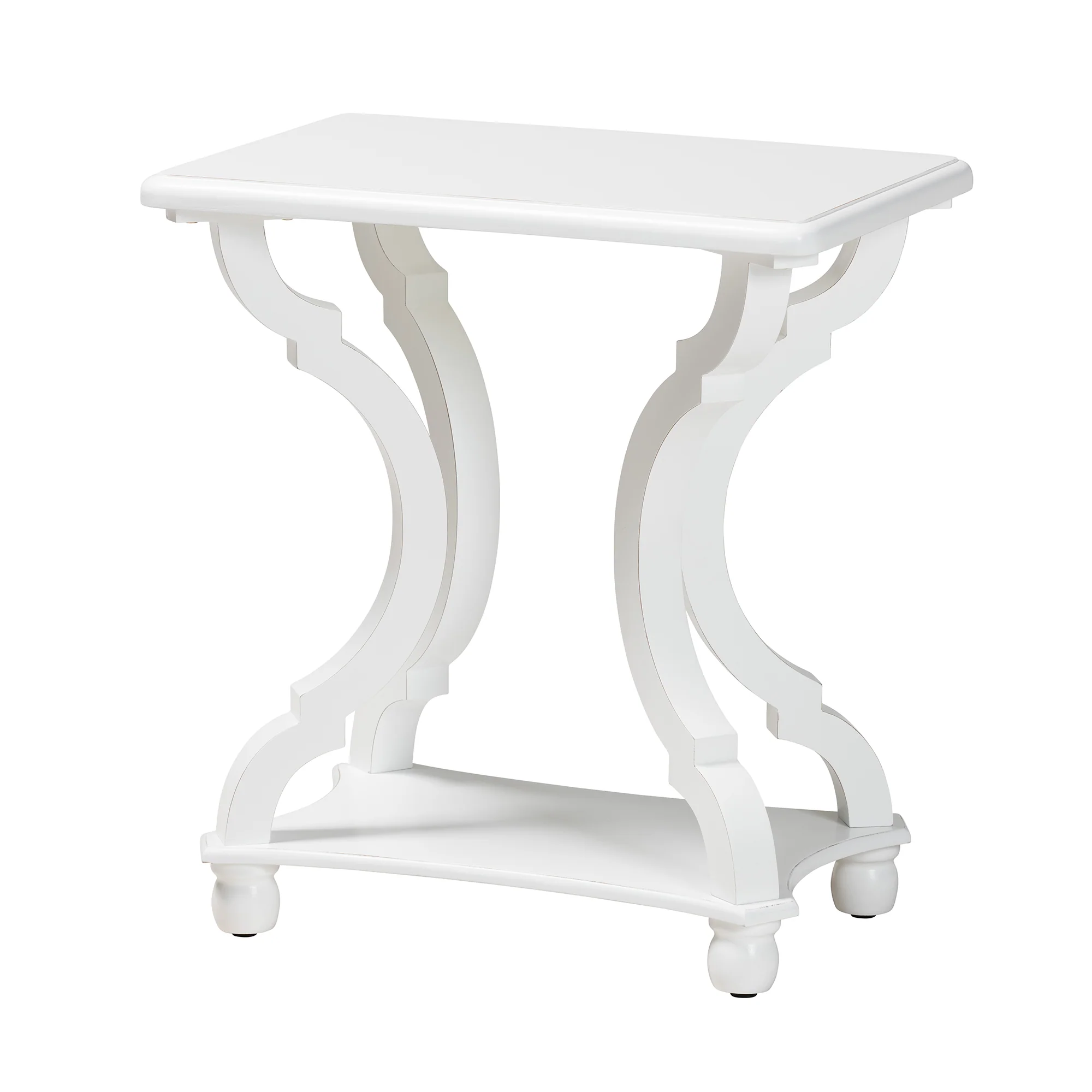 Baxton Studio Cianna Classic and Traditional White Wood End Table - Image 2