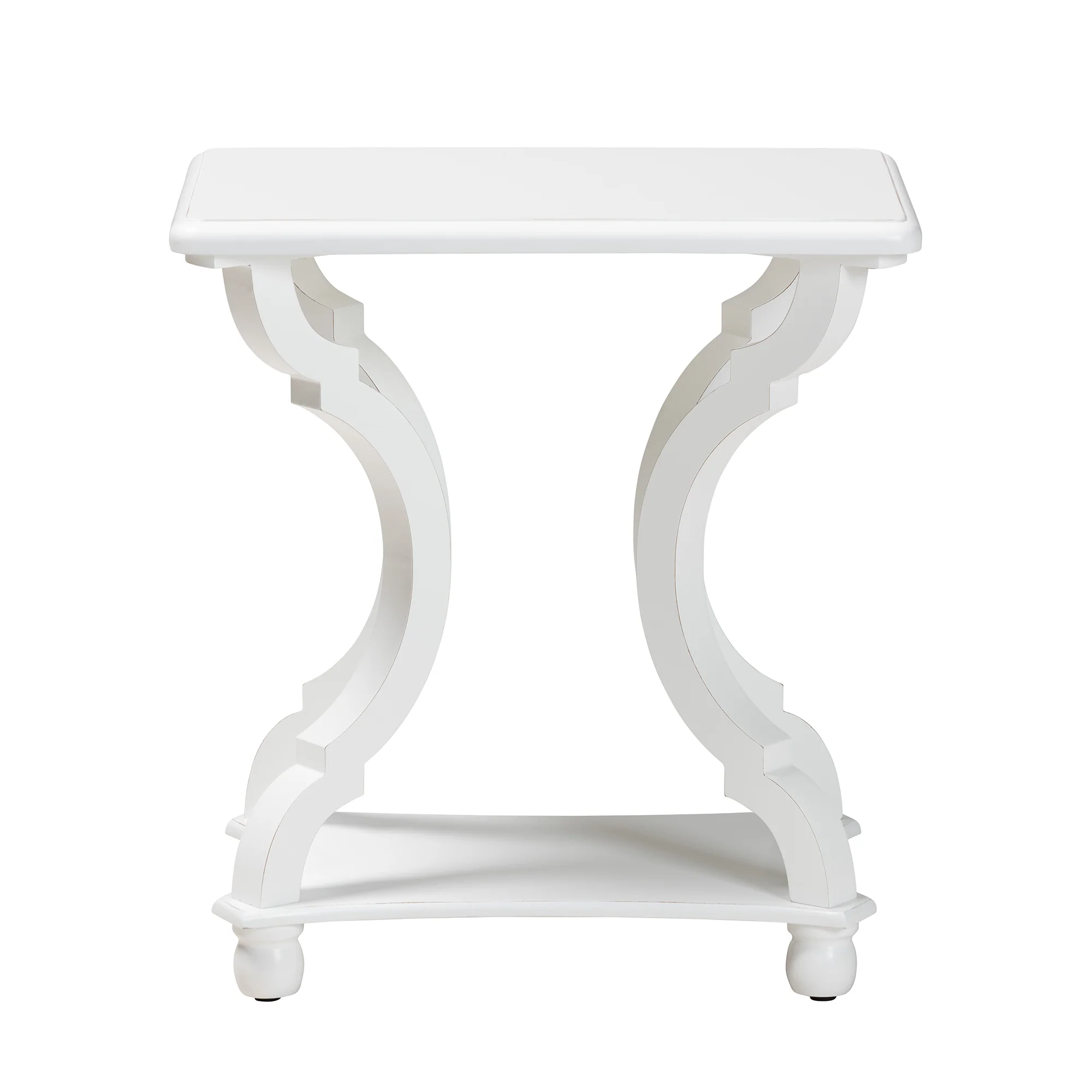 Baxton Studio Cianna Classic and Traditional White Wood End Table - Image 3