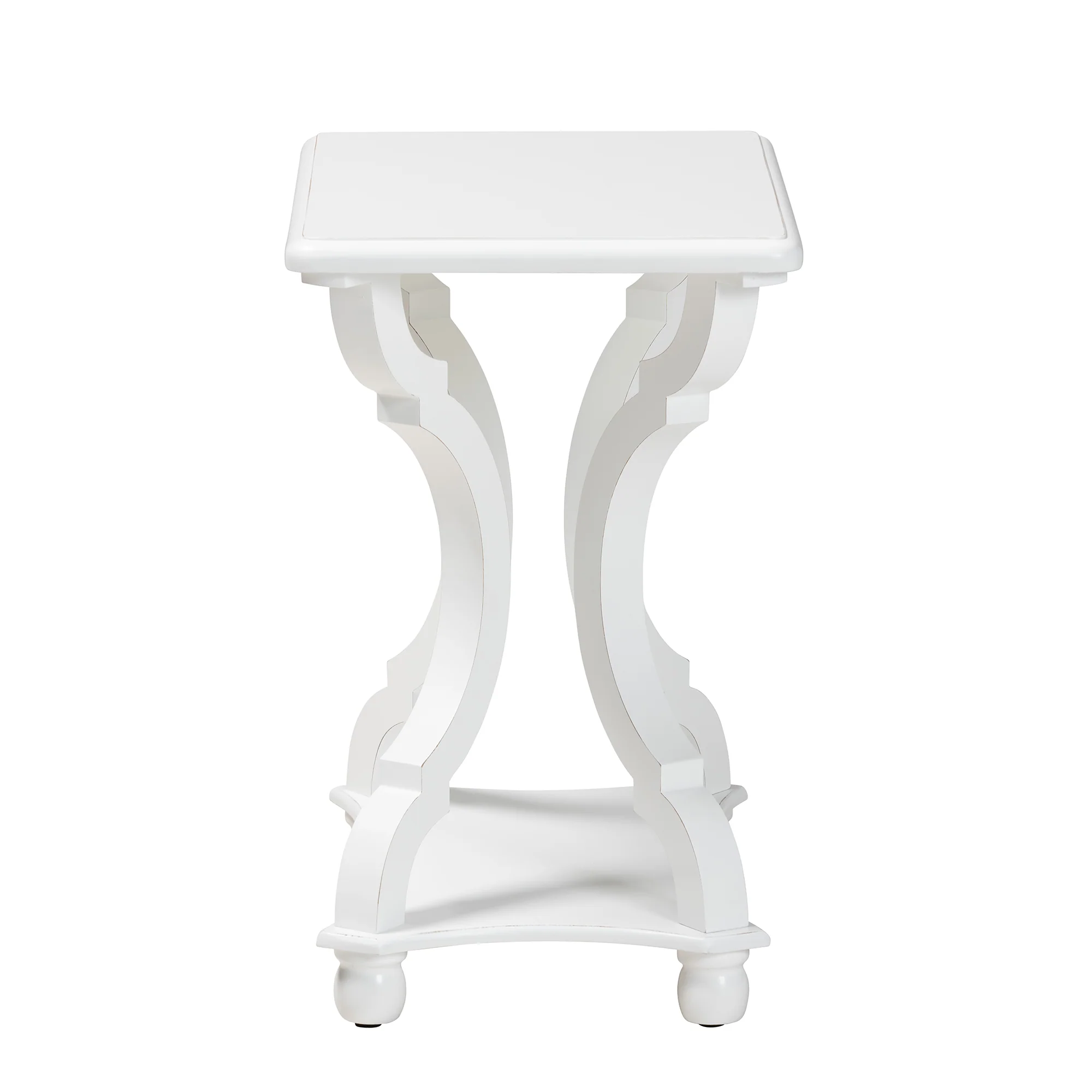 Baxton Studio Cianna Classic and Traditional White Wood End Table - Image 4