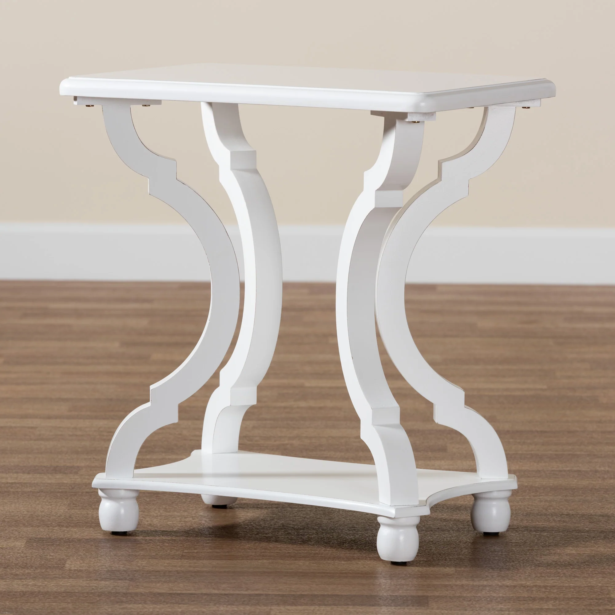 Baxton Studio Cianna Classic and Traditional White Wood End Table - Image 9
