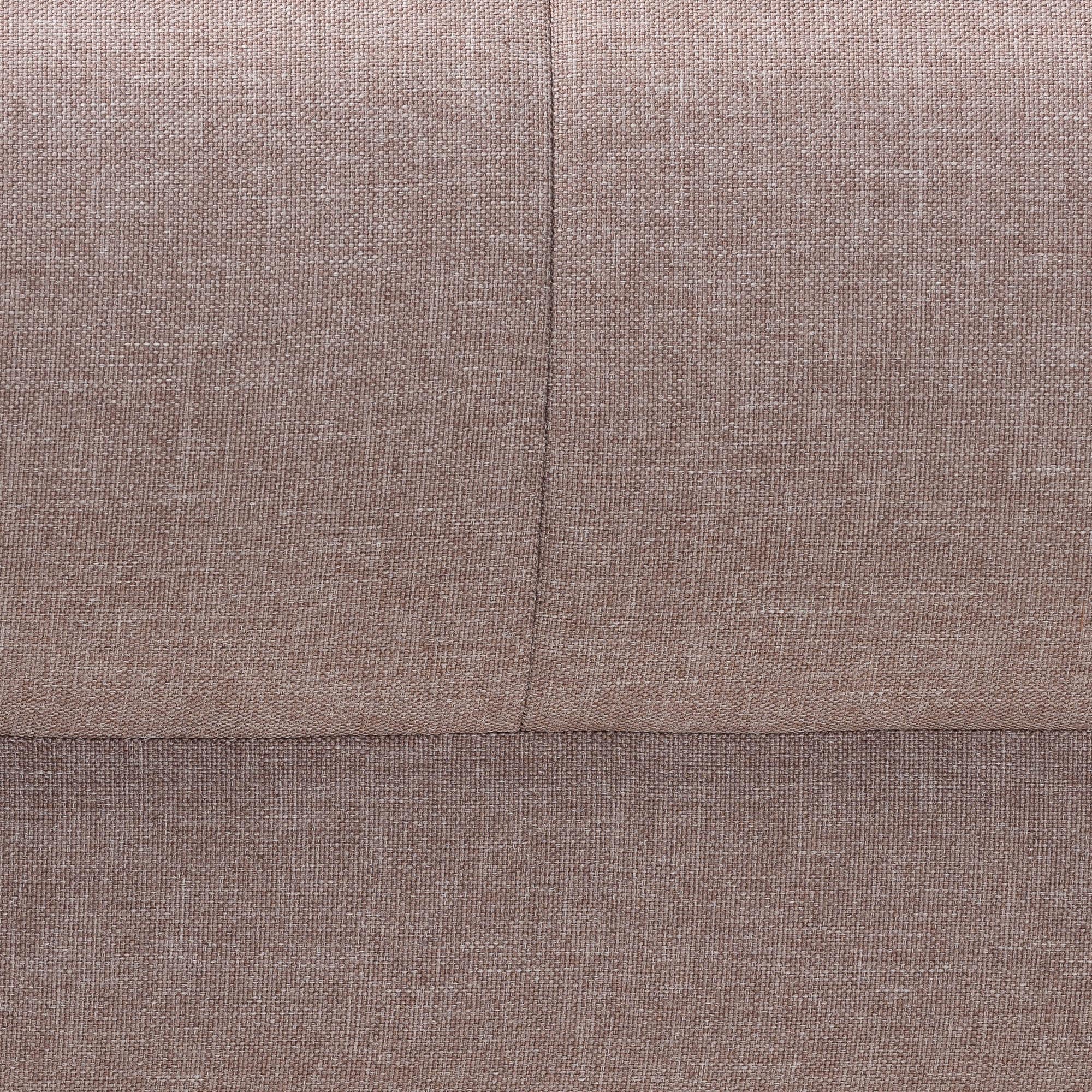 Baxton Studio Claire Contemporary Clay Fabric Upholstered Convertible Sleeper Sofa - Image 6