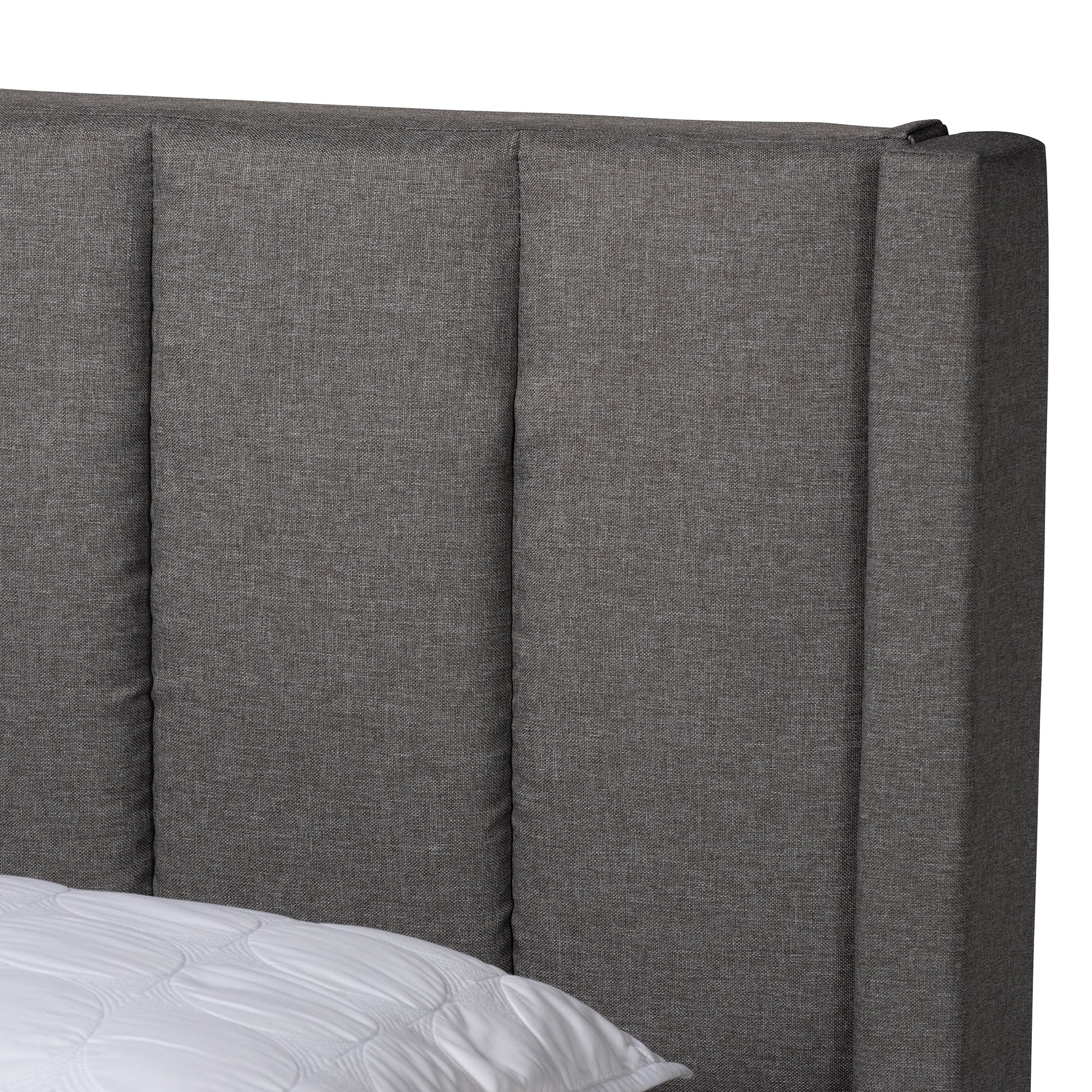 Baxton Studio Coronado Mid-Century Modern Transitional Beige Fabric Full Size 3-Drawer Storage Platform Bed - Image 17