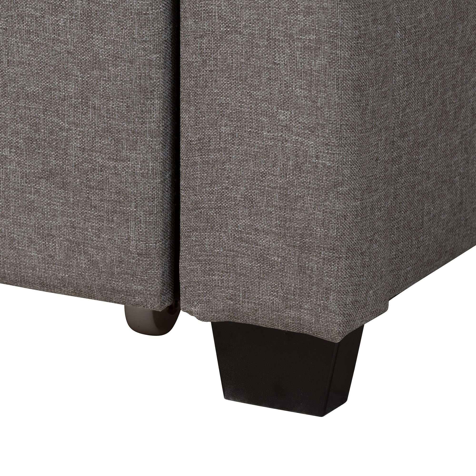 Baxton Studio Coronado Mid-Century Modern Transitional Beige Fabric Queen Size 3-Drawer Storage Platform Bed - Image 20