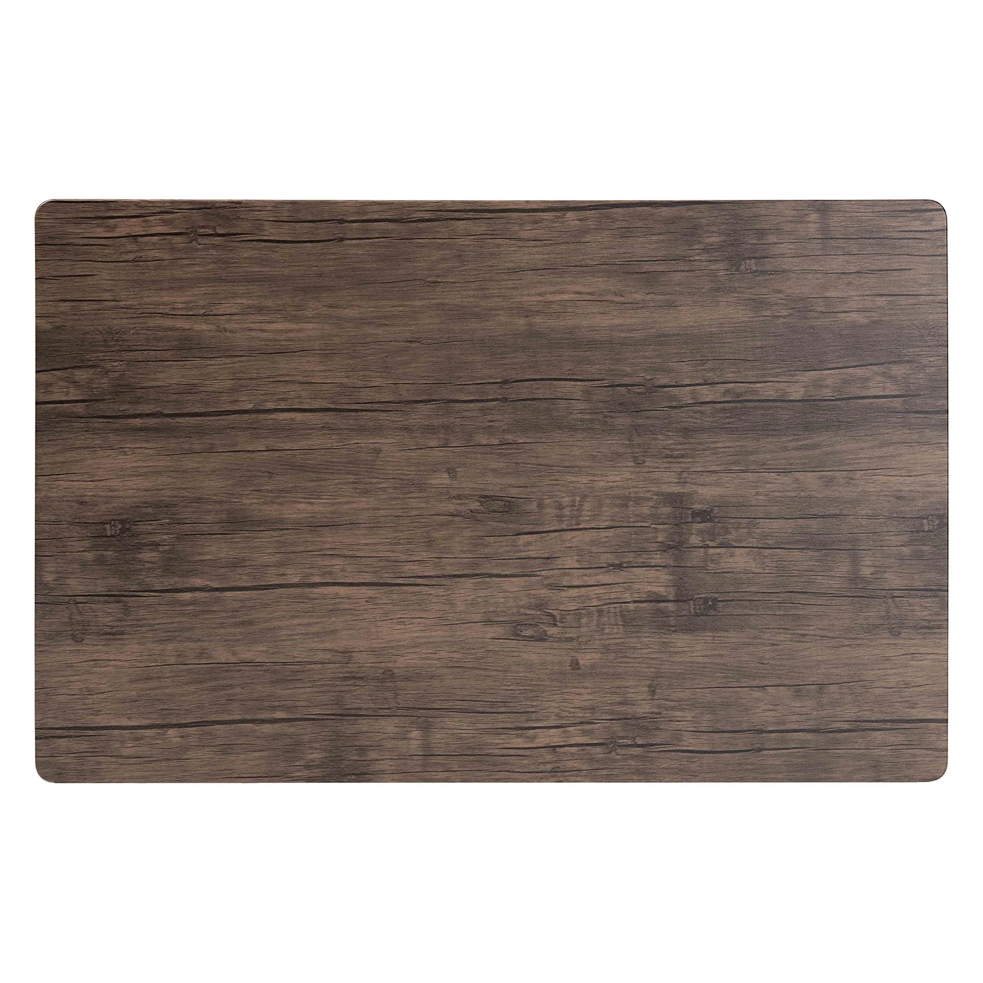 Baxton Studio Dalair Industrial Rustic Brown Wood and Metal Dining Table - Image 8